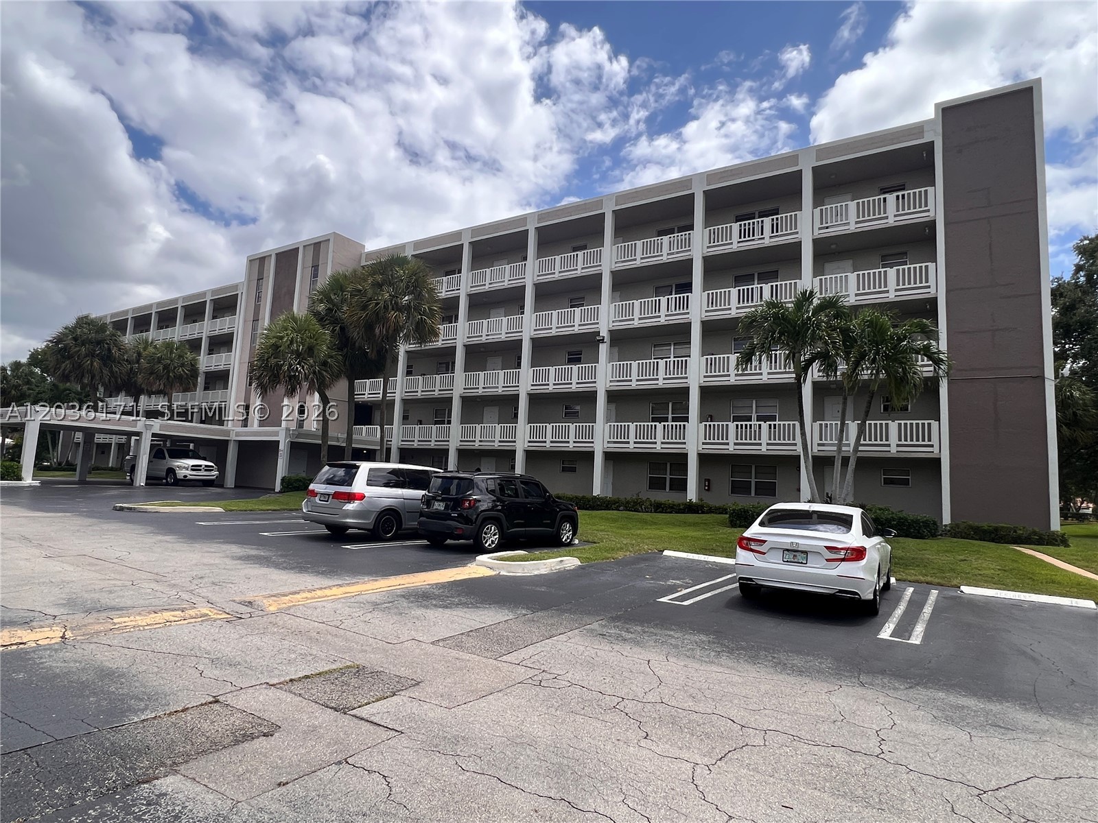 Fantastic, large 1 bedroom with 1.5 baths, bright, open and airy. Eat-in-kitchen with passthrough, new stainless steel refrigerator and stove. Beautiful, large screened balcony with serene garden views. Enjoy the convenience of guest bathroom and excellent storage space. 5th floor unit, elevator building. Clean community with sparkling pool.