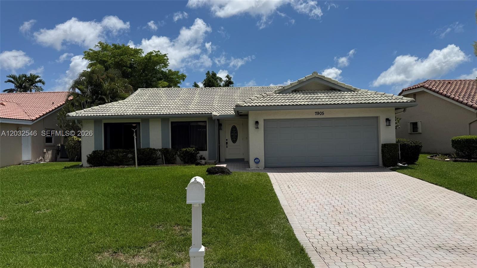 Welcome to this beautifully maintained 2-bedroom, 2-bath single-family home located in the highly desirable 55+ community of Cloverfield in central Boca Raton. This residence offers bright, open living spaces enhanced by vaulted ceilings, abundant natural light, and a seamless flow ideal for both relaxing and entertaining. The home has large living and dining spaces.  The Florida room off the kitchen opens to an updated screened window patio overlooking a private backyard—perfect for morning coffee or evening unwinding. The spacious primary suite includes a walk-in closet and an ensuite bath with dual sinks and a step-in shower.  A generously sized guest bedroom provides flexibility for visitors, an office, or a hobby room. Additional highlights include an interior laundry room, a 2-car garage, and new hurricane impact windows and doors. Cloverfield is known for its low HOA fees and exceptional maintenance program, including lawn care, basic cable, exterior painting, and scheduled roof cleaning. Residents enjoy a heated community pool, hot tub, clubhouse, and a welcoming neighborhood atmosphere. Pets are welcome with no restrictions, and only one owner must be 55+.Ideally located just minutes from Town Center Mall, FAU, Mizner Park, beaches, grocery stores, medical centers, houses of worship, and major highways—this home offers the perfect blend of comfort, convenience, and active-adult living. Property is being sold as-is.