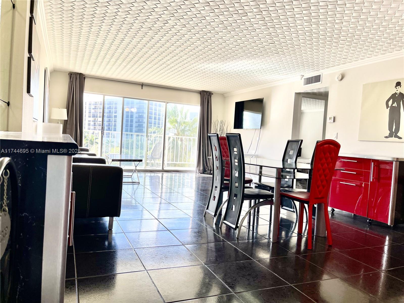 Welcome to Marbella Towers Condo in Sunny Isles Beach, where everything is within walking distance! Beautiful Beach across the street, super markets, stores, restaurants and much more... perfect 1 Bedroom 1.1 bathroom Condo is all ready and furnished. Modern Red  Kitchen and clean unit throughout.