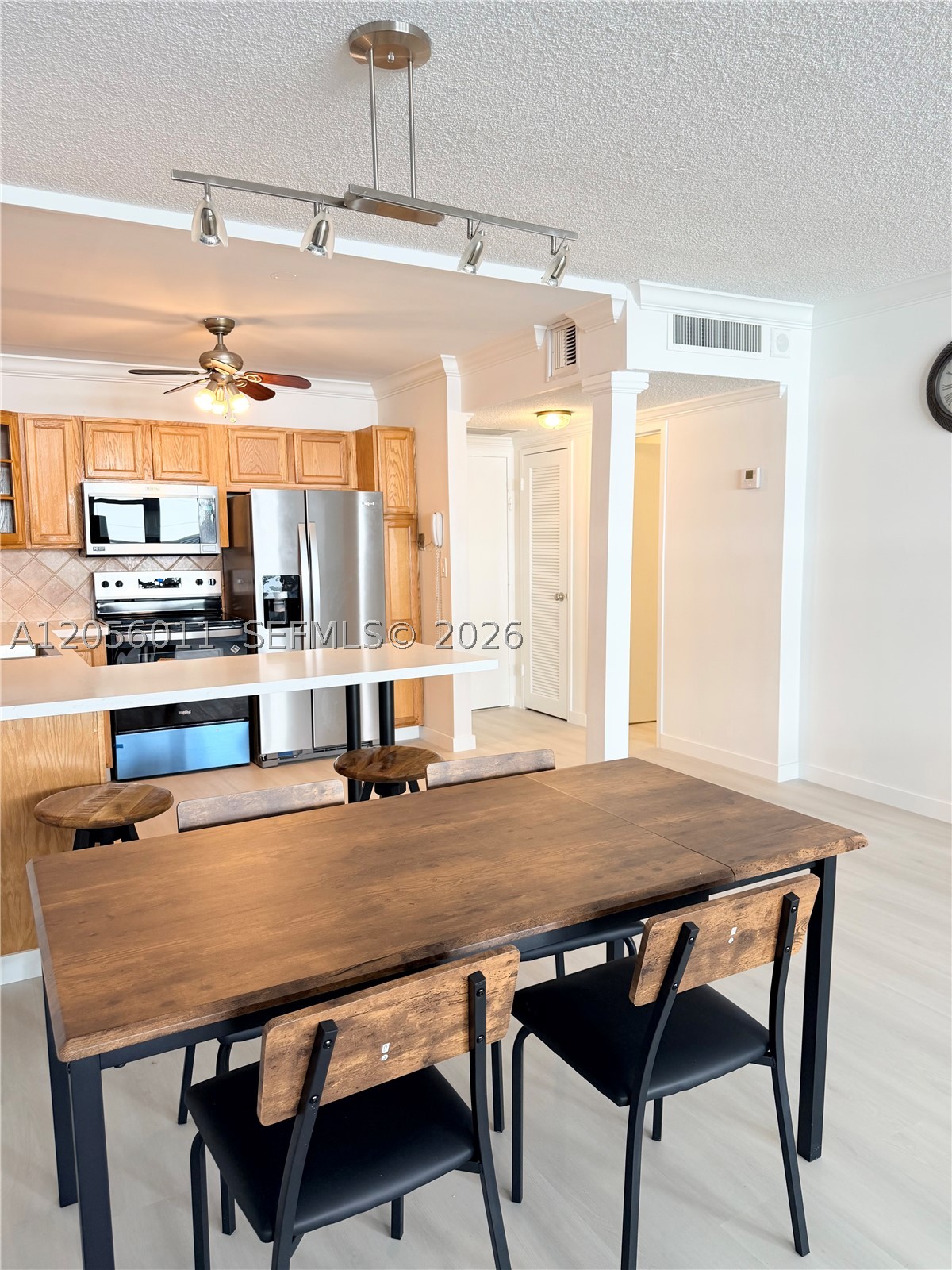 Beautifully updated 1-bedroom, 1.5-bathroom oceanfront apartment on the first line of the ocean. This freshly painted unit features brand-new laminate flooring throughout, along with a new refrigerator, microwave, and stove. Enjoy peace of mind with brand-new high-impact hurricane windows. For added convenience, the apartment includes an in-unit washer and dryer. Move-in ready and meticulously maintained. Ideally located near Publix, schools, shopping, pharmacies, urgent care centers, restaurants, parks, playgrounds, and other everyday conveniences, with easy access to major highways. Excellent investment opportunity. Perfect for a 30-day minimum lease term.