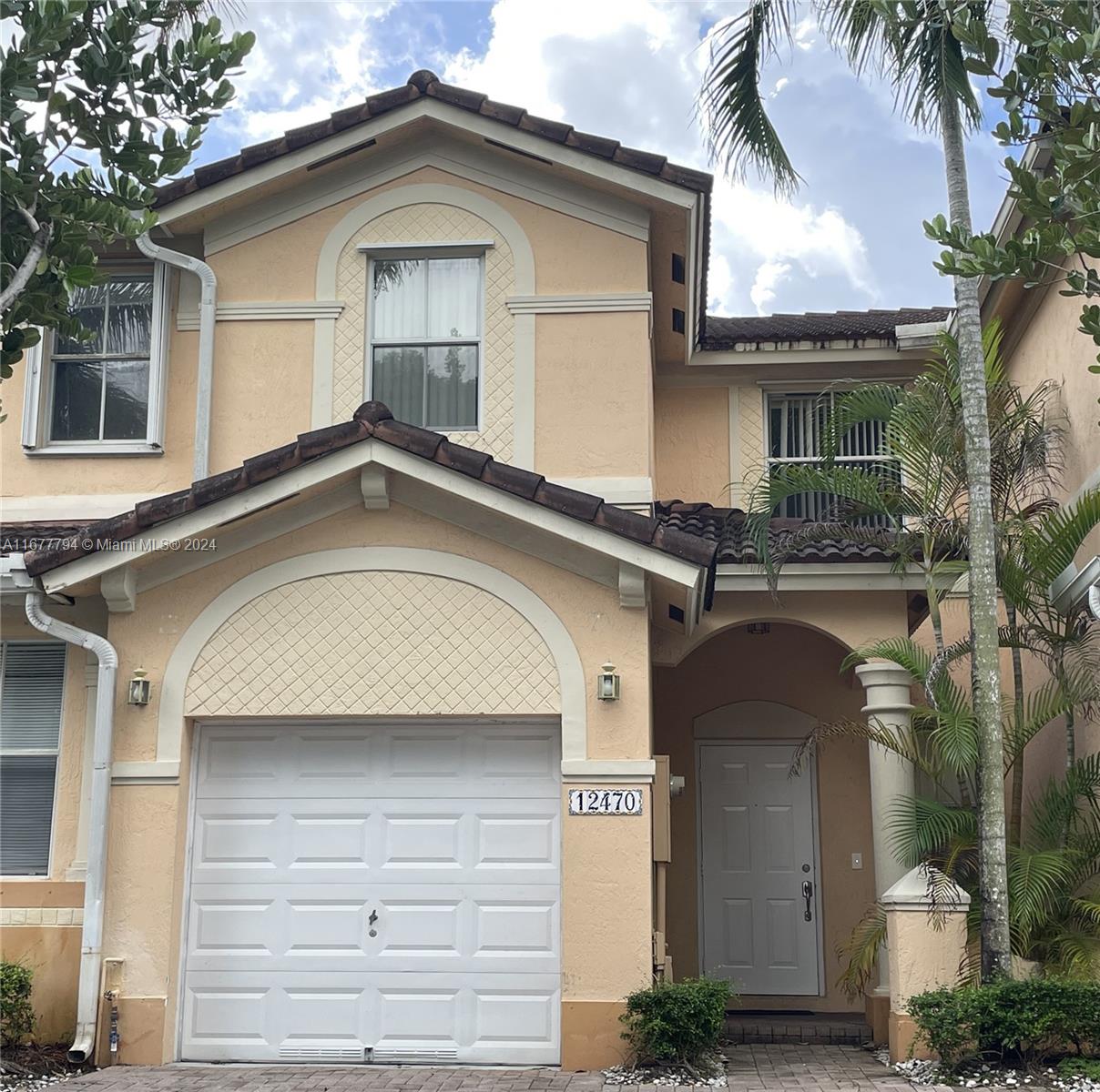 **Cute, Clean and Spacious 3 Bedroom Townhouse with a great location in KENDALL BREEZE** Ready-to-move-in 3 bedroom, 2.5 bath townhouse located in the highly sought-after and well-maintained community. The main floor has tile throughout and features a living room, dining room, family room, kitchen, half bathroom. The second floor boasts three bedrooms, with two full bathrooms, laminated floors throughout bedrooms and hallway. The home also includes a washer and dryer for your convenience. One Car Garage and fenced backyard. Community amenities 3 pools, Clubhouse, Gym, Playground, Security Patrol. Close to Florida Turnpike and 874 Expwys, Shopping Centers, Supermarket, Banks, Restaurants. One pet less than 20 Lbs. allowed w/$300 non-refundable pet deposit. Call listing agent for appointment
