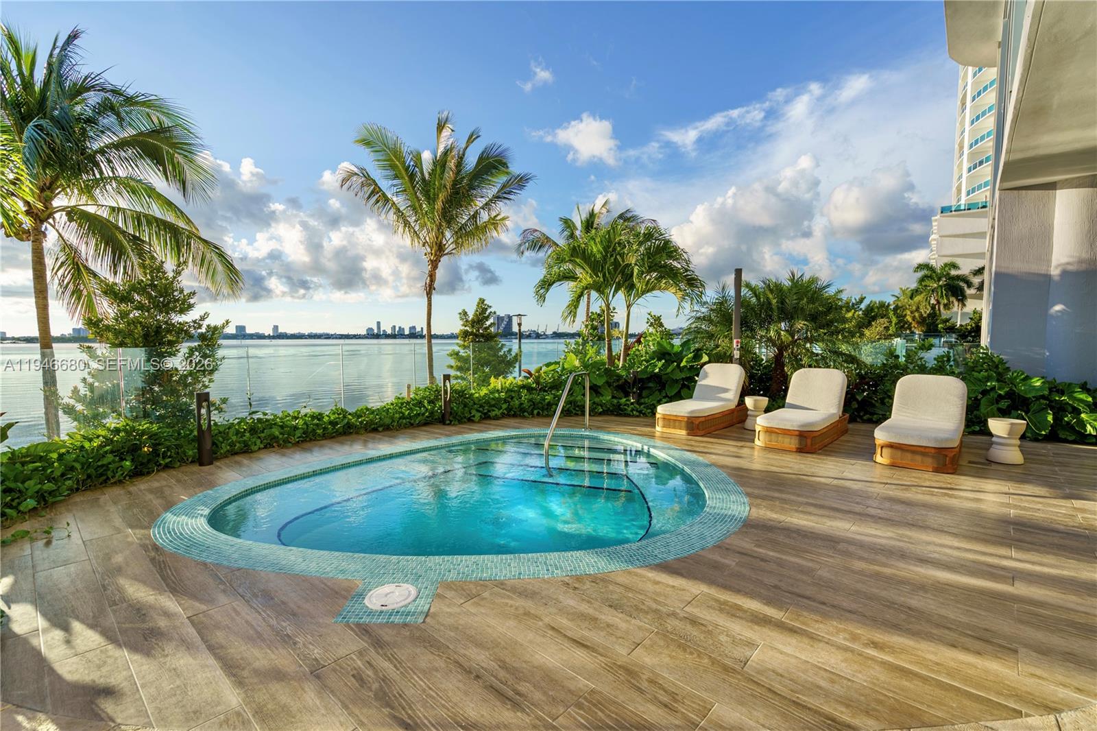 Brand-new 2025 construction at Aria Reserve, the tallest waterfront residential twin towers in the U.S. This exceptional 2-bedroom + den, 3-bath waterfront residence offers 1,542 SF of interior space plus a 257 SF terrace, featuring unobstructed Biscayne Bay views, sunrise and sunset exposures, and an exclusive elevator landing with private foyer entry. Floor-to-ceiling glass and a flow-through layout create seamless indoor-outdoor living. Interiors are being professionally furnished and styled in an elegant, modern design, with final installation and photography to be completed shortly. Resort-style amenities include pool, spa, fitness and yoga studios, waterfront marina, bayfront restaurant and café, Sky Lounge, concierge, valet and 24-hour attended lobby. Prime Edgwater location minutes from Design District, Wynwood, Downtown Miami, and Miami Beach. Available for seasonal rentals; pricing varies by dates - contact listing agent for details.