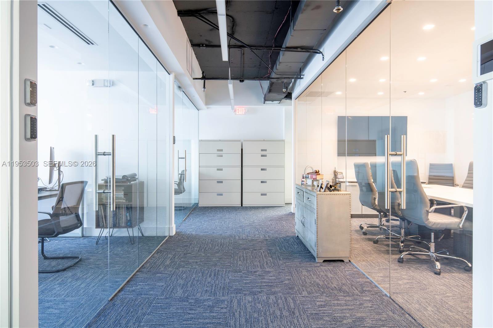 Experience a premium Class A office suite in the heart of Downtown Miami at 150 SE 2nd Avenue, Suite 1410. This modern, fully furnished space offers three private offices, dedicated workstations, a welcoming reception area, a state-of-the-art conference room, and a convenient coffee area. Additional features include digital security and contemporary fixtures throughout. Located in the prestigious Chase Bank Building, the property provides on-site management and valet parking for guests. Enjoy exceptional access to Miami’s financial district with close proximity to Brickell, Coral Gables, Coconut Grove, and Miami Beach, as well as quick access to Miami International Airport—making this an ideal, well-connected location for your business.