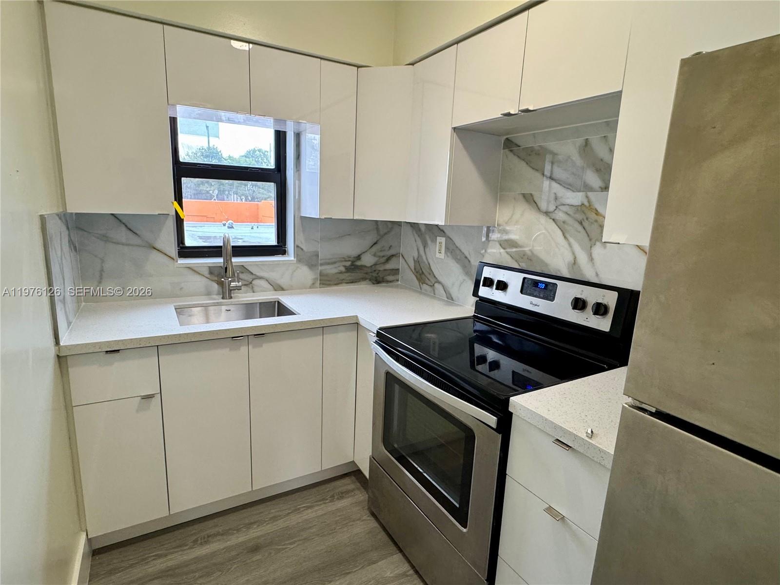 Little Havana NEW Remodeled 1bed/1bath on the second floor, Laminate Wood Floors throughout, Hurricane Impact Windows, Laundry facilities available on-site, 1-assigned parking, Freshly Painted, PETS OK, Located Near the Loan Depot Park/ Marlins Stadium, MOVE-IN READY. First month rent and one month security deposit required.