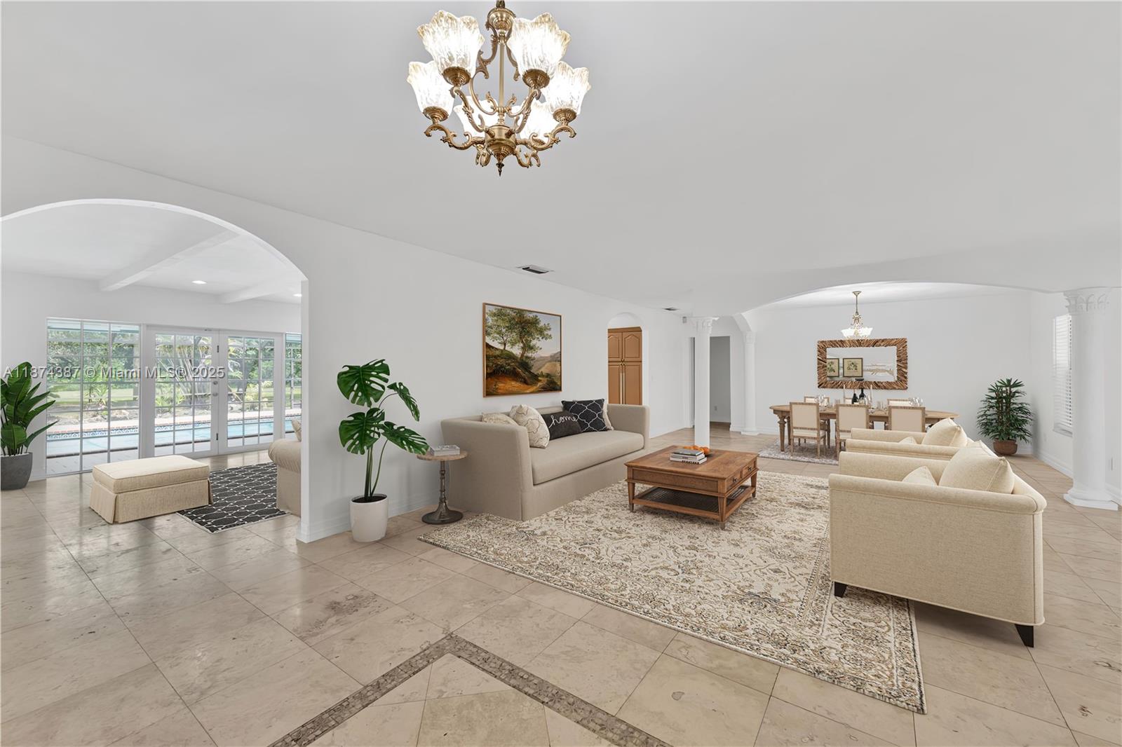 Available Now.  This corner residence sits on Old Cutler Road and 148th Street on an expansive 65,000+ sq ft lot. Offering four bedrooms and two bathrooms, the home features a spacious layout with formal living and dining rooms, plus a family room just off the kitchen. Step outside to a large screened pool and tiled patio — perfect for relaxing and entertaining. This is a traditional ranch style home in a great neighborhood.
The garage is now a storage room and serves as the laundry area. Located in one of Miami’s top school districts, the home is just minutes from Deering Estate, Pinecrest Gardens, and Matheson Hammock Park. Landscape and pool maintenance are included in the rental price. Easy to show!