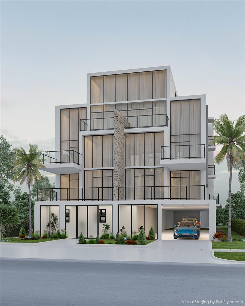 Building under construction for sale.