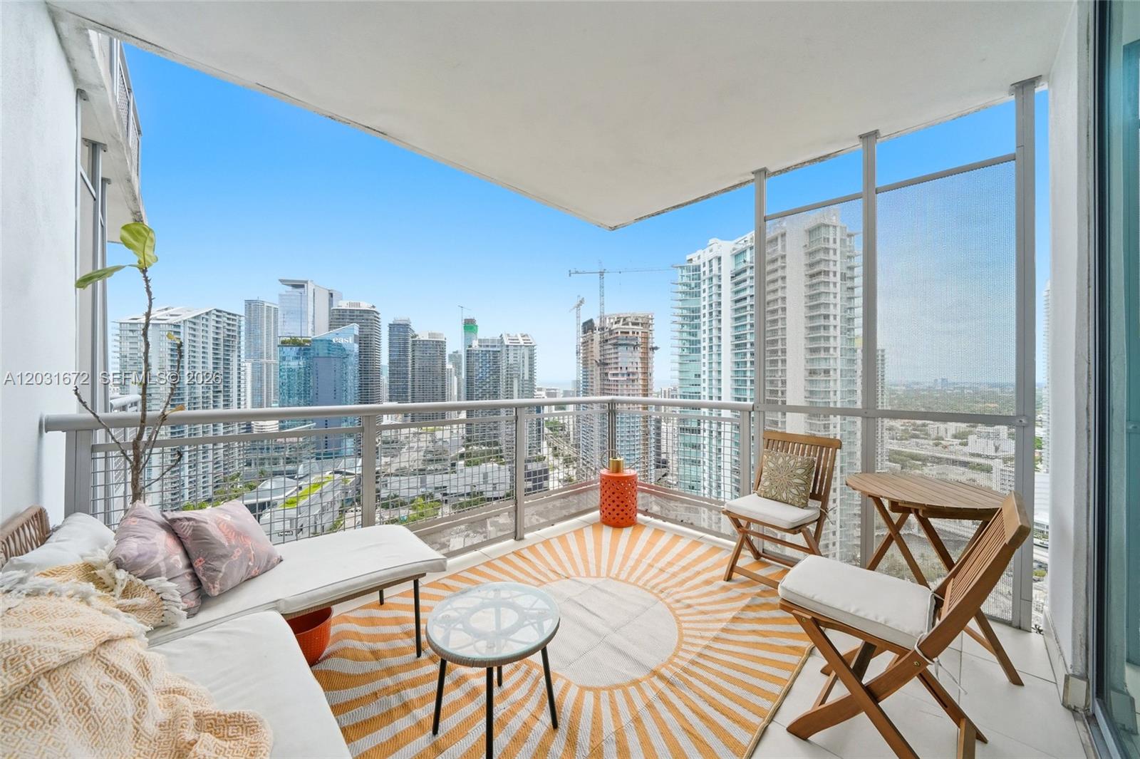 Wake up above it all. Two floors below the penthouse at the iconic Wind Condominium, this stunning south-facing residence puts you at the center of everything Brickell has to offer. Step onto your private balcony and take in breathtaking views of Brickell City Centre and the Miami skyline — your backdrop every single day.
This 704 SF one bedroom, one bathroom retreat features floor-to-ceiling windows, an open-concept layout, and modern finishes that complement the Brickell lifestyle you've been working toward. Whether you're grabbing dinner at Mary Brickell Village, shopping at Brickell City Centre, or hopping on the Metromover for a night in Wynwood — it's all steps from your front door.
Wind Condo delivers a lifestyle that goes far beyond four walls. Residents enjoy an expansive amenity collection including a heated pool and spa, state-of-the-art fitness center, sauna, theater and screening room, game room, billiard room, basketball and pickleball courts, business center, community kitchen, party room, bar and lounge, clubhouse, and even a community library. With concierge, doorman, private security, gated access, and on-site management — this building runs like a five-star hotel. This is Brickell living at its finest — without the penthouse price tag.
Currently generating strong rental income in one of Miami's most sought-after addresses. Contact listing agent for showing instructions and occupancy details. 24-hour notice required for all showings.
