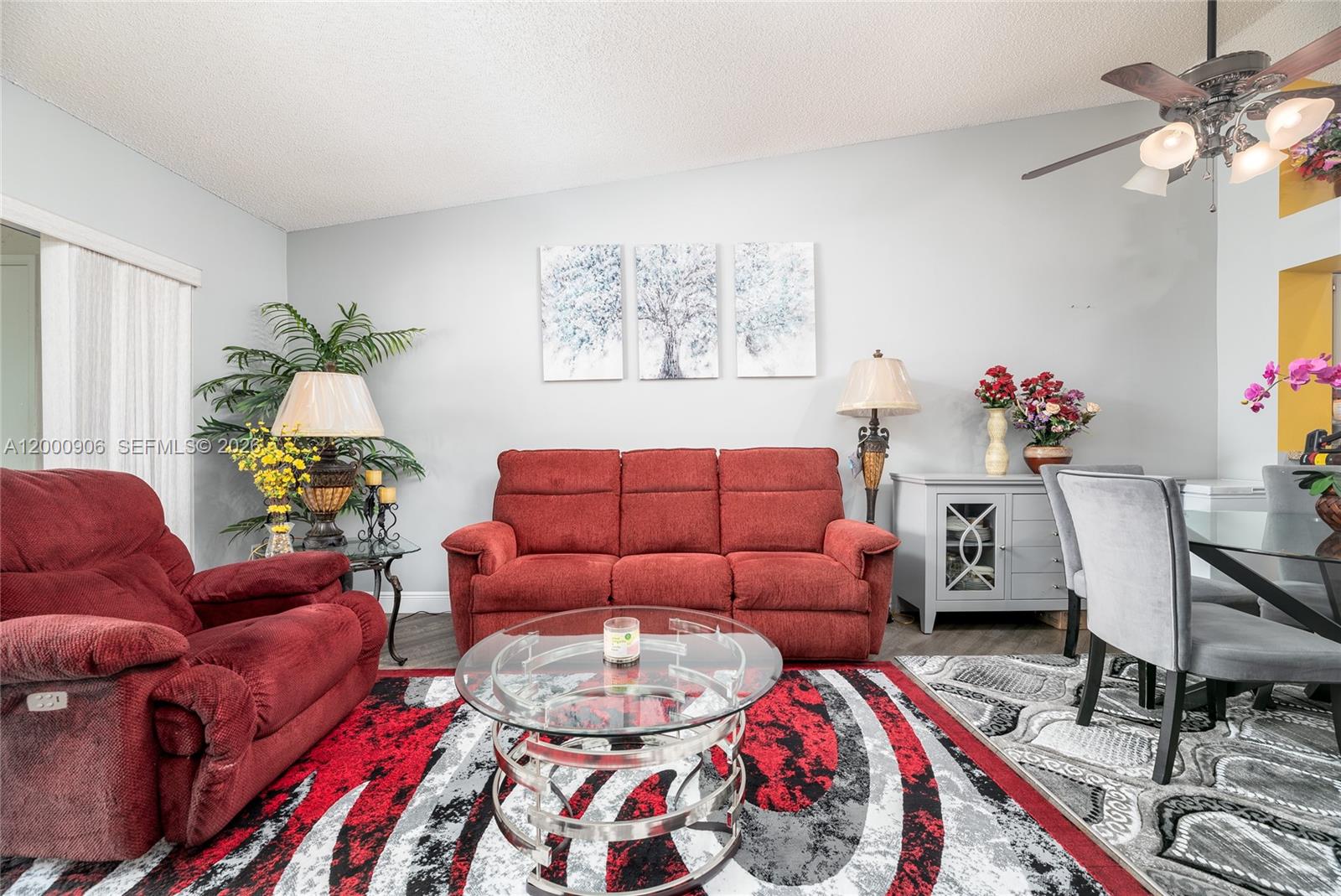A BEAUTIFUL ORCHID MODEL 2 BEDROOM AND 2 BATHROOM WITH VAULTED CEILINGS. 
ASSOCIATION SAYS 55+ IMPACT BEDROOM WINDOWS AND ACCORDIAN SHUTTERS THROUGHOUT THE CONDO. BOTH BATHROOMS HAVE BEEN UPDATED UPDATED NEW FLOORING THROUGHOUT THE CONDO TANKLESS WATER HEATER, AC UNIT INSIDE AND OUTSIDE LESS THE 4 YEARS OLD STAINLESS STEEL APPLIANCES AND WASHER AND DRYER LESS THEN 4 YEARS BEAUTIFUL GRANITE KITCHEN COUNTERTOPS. THIS COMMUNITY OFFERS A LOT SO COME AND SEE. 
HOA COVERS A LOT FOR CABLE, WIFI, WATER, FLOOD INSURANCE, ROOF, GATE SECURITY, LANDSCAPING, TRASH REMOVAL, BUILDING INSURANCE ETC..