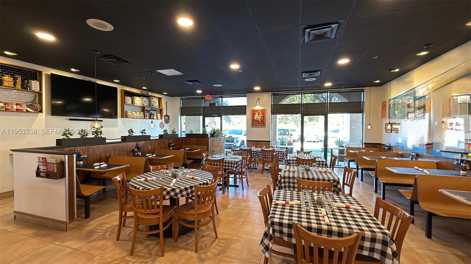 City of Miramar west 33027 zip code,  close to I-75 in a very busy Shopping center a fantastic 22 year old Italian restuarant business for sale, established Miramar residential and office building near by.
Bring your best customers offer, the sellers can't refuse.
