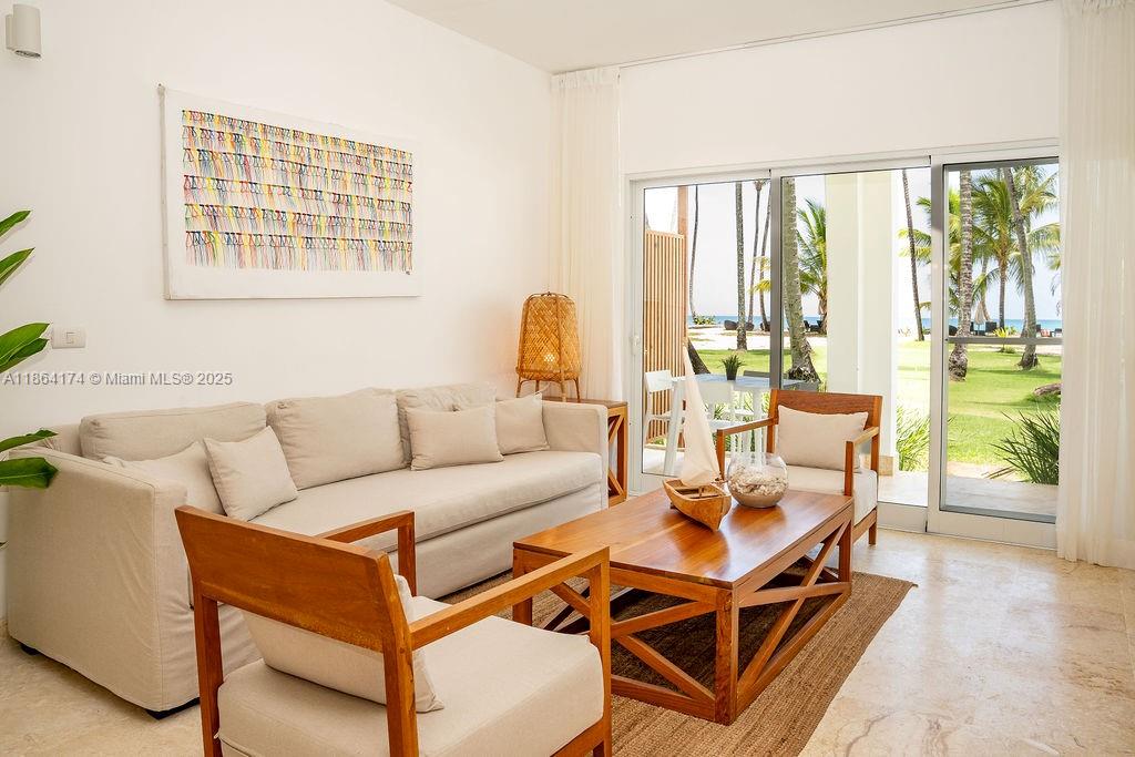 This bright, spacious 2 bed 2 bath apartment offers immediate beach access and is one of the most rented units in the residence, with excellent Airbnb reviews. Ground level – Fully furnished & rental-ready. All furnitures imported from Spain.