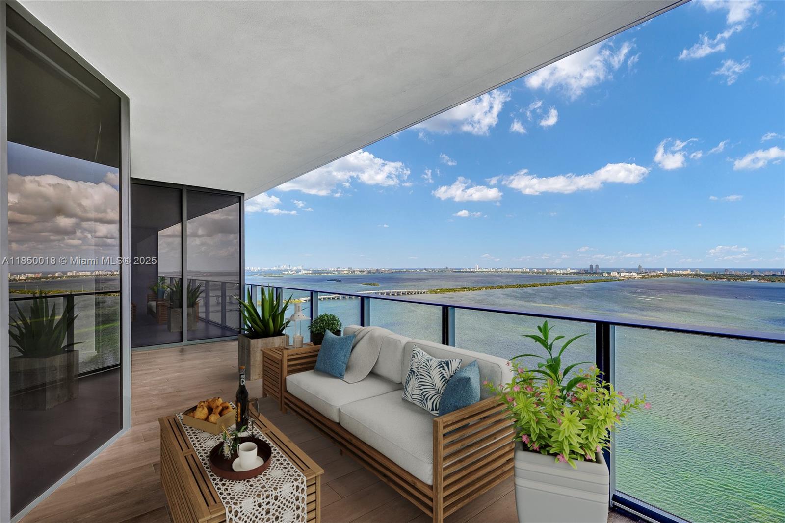 MORE THAN $100,000 IN UPGRADES  Enjoy 2 acres of exclusive amenities with unobstructed water views. from this New 2025 Luxurious 3-bedroom,
3.5- bathroom + Den. enjoy 1,648 sqft of living area, and a stunning 235 sqft terrace with direct water views. a private sports marina for paddle boarding and kite kayaking, a three swimming pool two of them overlooking the
water. Amazing fitness center, wellness spa, kids' playground, wine lounge, state-of-the-art library, party room, lap
pool, tennis and paddleball courts, half-court basketball, and mini golf... 15 minutes from Miami international,
airport design District, Midtown, Brickell..... Great Location.