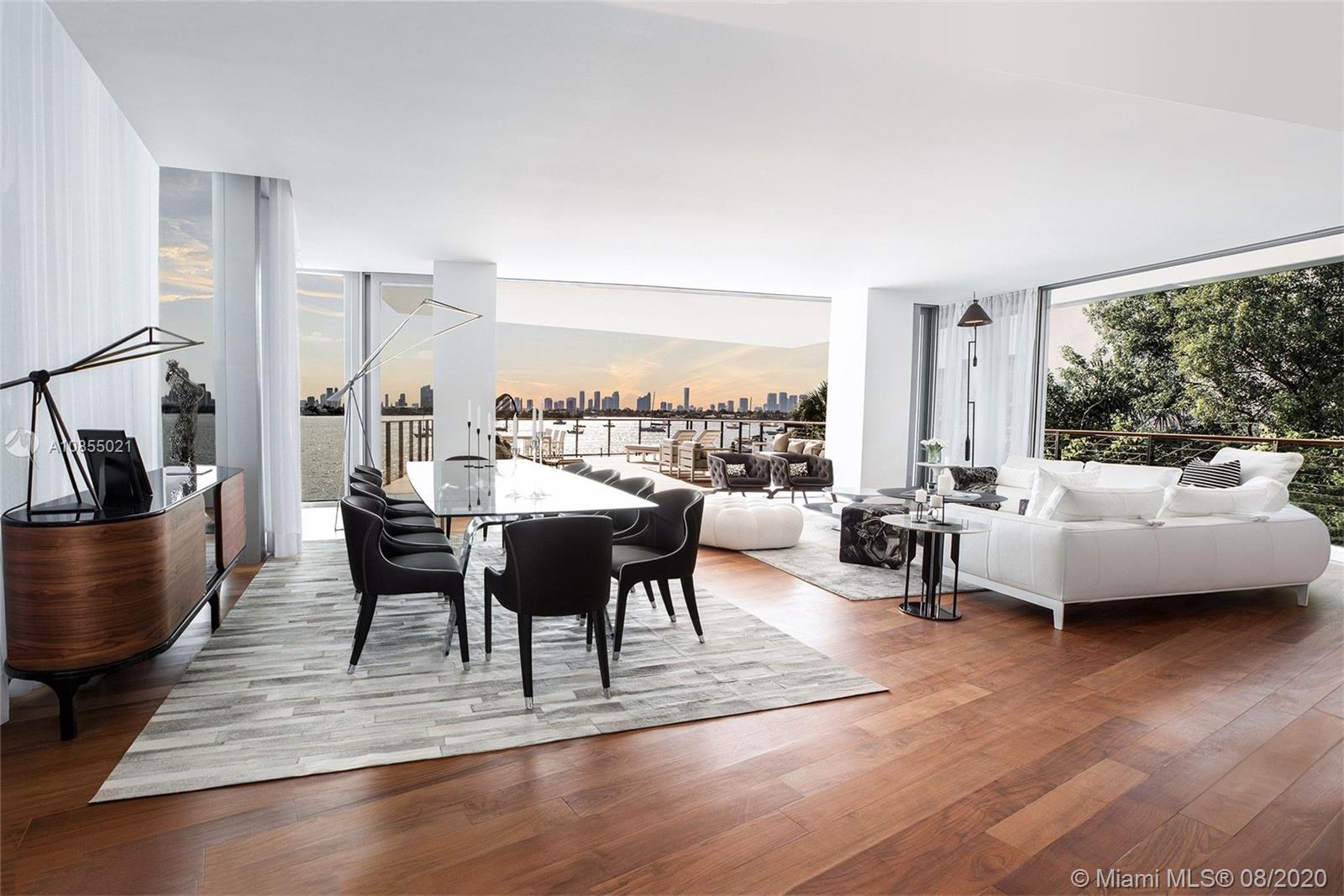 Composed of 59 individually designed waterfront residences around a glittering lagoon, Monad Terrace by Pritzker Winner, Jean Nouvel, provides brilliant light, private outdoor space, climbing gardens, unique sawtooth honeycomb facades & stunning sunset views of Biscayne Bay. Kitchens with dramatic sculptural cantilevered marble island in Calacatta. Master baths with richly veined, spacious stone countertops, marquetry flooring and tiled walls. Other notable features include custom cabinetry & built-in features, designer fixtures, teak flooring throughout & private elevators. Estimated delivery in 2020. Images are from Model Residence or Artist Rendering.