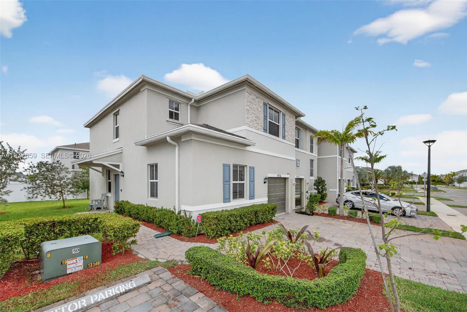 Beautiful corner-unit townhome in the Marbella community at Cedar at Keys Gate, just three years new. This spacious two-story residence offers 4 true bedrooms and 3 full bathrooms with a light and bright open-concept floorplan ideal for both everyday living and entertaining. Features include gorgeous tile flooring, stainless steel appliances, a one-car garage, ample storage, and walk-in closets. The well-appointed primary suite includes a private balcony, perfect for enjoying your morning coffee or unwinding in the evening. Ideally located near Homestead Station, restaurants, and shopping, with convenient access to major roadways and a short drive to Key Largo and the Florida Keys. Offering modern construction, a spacious layout, and low HOA fees, this home is a standout in a beautifully maintained community with tree-lined streets and a welcoming neighborhood feel.