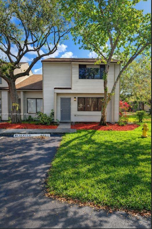 Spacious and well-maintained 2-story townhome in Nob Hill at Welleby featuring 3 bedrooms and 2.5 bathrooms. This corner-lot property offers a fenced rear patio and a large yard, with tile and wood flooring throughout, stainless steel appliances, and a new water heater. The community includes a pool, Jacuzzi, tennis courts, and a basketball court, and is conveniently located near schools, shopping, dining, and major highways. Situated on a quiet street with no rental restrictions, this move-in-ready home is a must-see. FHA APPROVED per association!“Association approval requires a minimum 700 credit score for all applicants.”  **Photos are virtually staged*