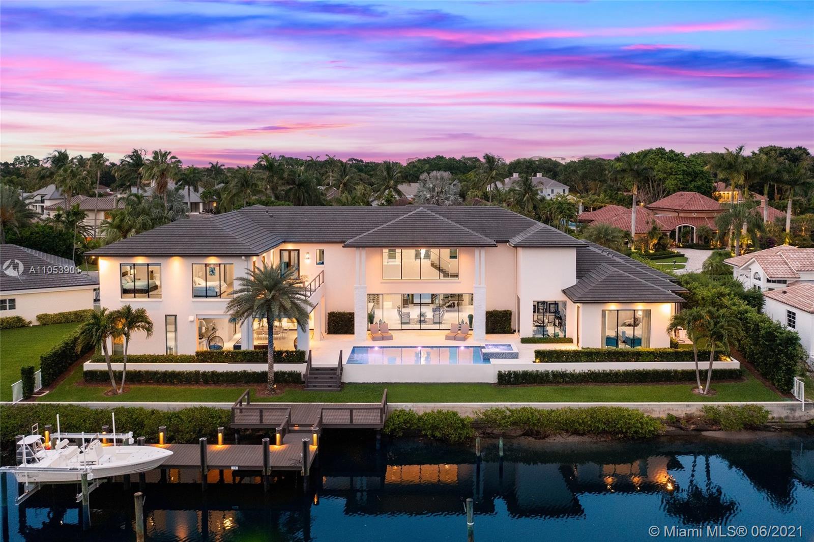 Introducing waterfront contemporary living located in Frenchman’s Creek. 

Designed by award-winning architect Dennis Rainho of YRA Design, and built by Onshore Construction. 

A truly modern estate situated on a 19,375 square foot lot with 155 feet of deep waterfront direct ocean access, over 20FT soaring ceilings, and over 8,300 square feet of luxurious living space.  

Featuring elevator, game room, theatre, bar, fireplace, Sub-Zero and Wolf appliances, Generac generator, Lutron lighting, electric shades, Sonos sound system, boat lift, steam shower, and more.