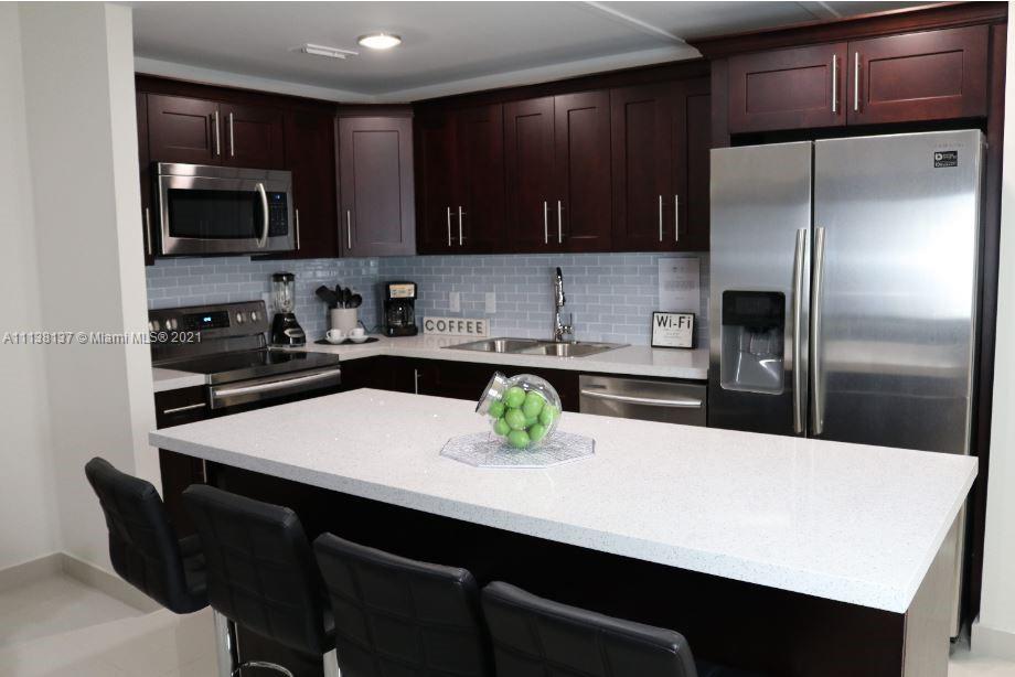 New Construction modern townhouse (2020),  1 master bedroom downstairs and second master bedroom second floor, porcelain floors, new appliances, washer and dryer, concrete walls, impact windows, tankless water heater, double ac system, smart alarm system, 2 assigned parking spaces, clean back ground, proof of income 3x rent, credit check, 2 months bank statements, First month rent + 2 security deposit to move in.