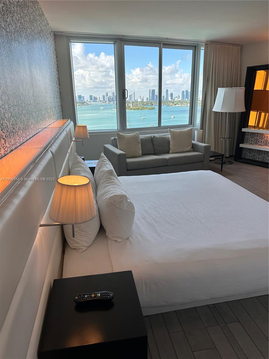 Welcome to a stunning residence at the iconic Mondrian South Beach, where modern luxury meets the vibrant energy of Miami Beach. This fully furnished gem offers a lifestyle of sophistication and comfort. Situated in the heart of Miami Beach, this residence provides convenient access to the city's dynamic cultural scene, world-class dining, and pristine beaches that define Miami. This residence boasts a curated selection of high-end furniture and decor, creating an inviting atmosphere that complements the sleek architecture and modern design of the Mondrian. Enjoy panoramic bay views! This is a perfect opportunity for a buyer to have a 2nd home in a high-star-rated hotel with the option to generate income as a short-term rental, either privately managed or through the hotel rental program