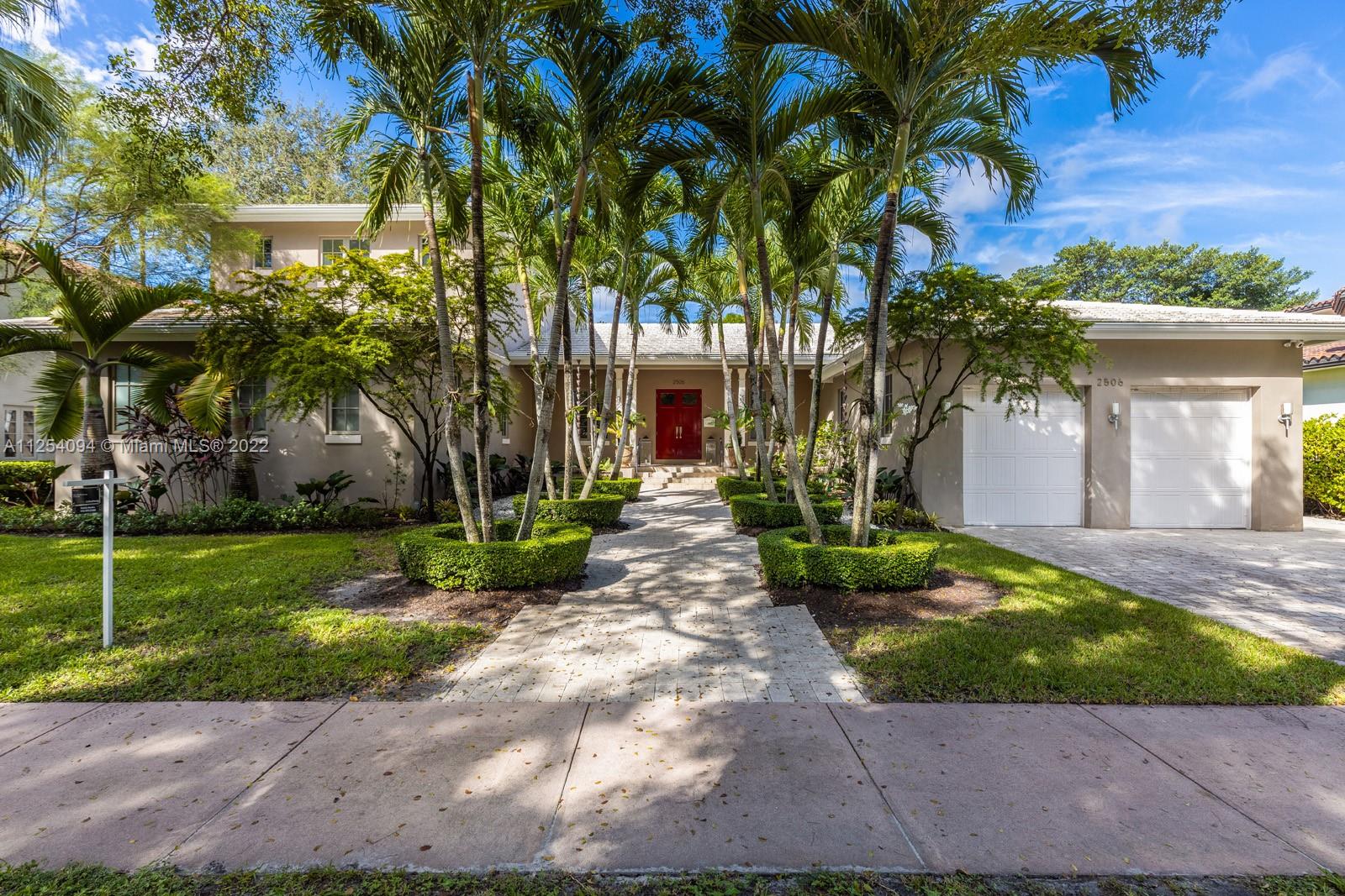 Fabulous home located on prestigious North Greenway, minutes to the Biltmore Hotel and Golf Course, near the shops at Miracle Mile, restaurants and parks.  This amazing residence sits on a 17,500 sq ft lot,  home features include 6 bedrooms, 5 bathrooms with a total square footage of 6,337, spacious entertainment areas, which include a large chef's kitchen fully equipped with Subzero/Wolf appliances, oversized cooking and eat-in island designed for large groups and a separate built in 500-bottle with temperature controlled wine cellar.  An oversized covered terrace with a full summer kitchen and dining area perfect for large gatherings with family and friends, all overlooking an amazing oversized pool and private back yard, and a half basketball court. Full size generator.