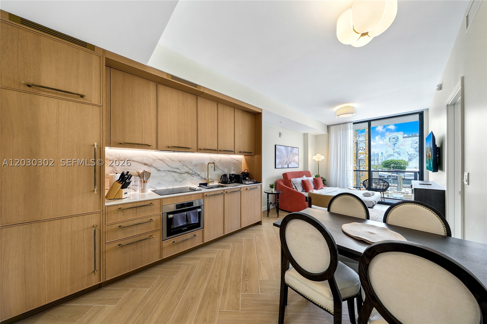 Be the first to live in this fully furnished 1-bedroom residence at NoMad Residences Wynwood, the first residential concept by the iconic NoMad Hotels brand. Residence 710 features floor-to-ceiling windows, high ceilings, a private balcony, Italian cabinetry, Bosch appliances, smart-home technology, and a walk-in closet.
Enjoy exceptional amenities including a rooftop pool, fitness center, co-working spaces, concierge, valet, and exclusive access to NoMad Restaurant & Bar and Casa Tua Cucina. Ideally located in the heart of Wynwood, just minutes from Brickell, Downtown Miami, Miami Beach, the Design District, and Miami International Airport.
