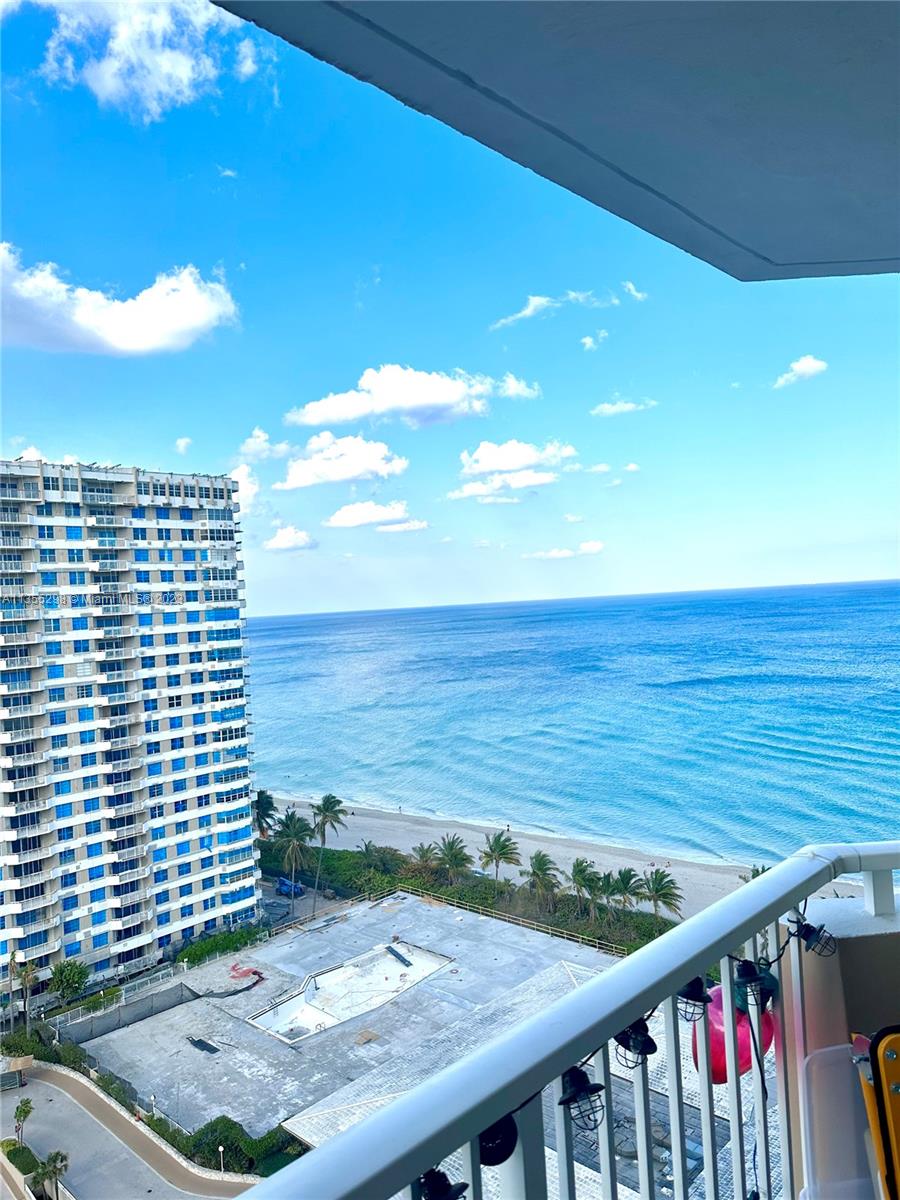 Fully furnished and fully equipped 1 bed 1.5 bath unit with ocean view (the most desirable north-east view). Apartment has lots of closets, and very spacious. Complex has gym, tennis courts, 2 pools, 2 restaurants (oceanfront and on intracoastal), valet, concierge 24/7, management on site.