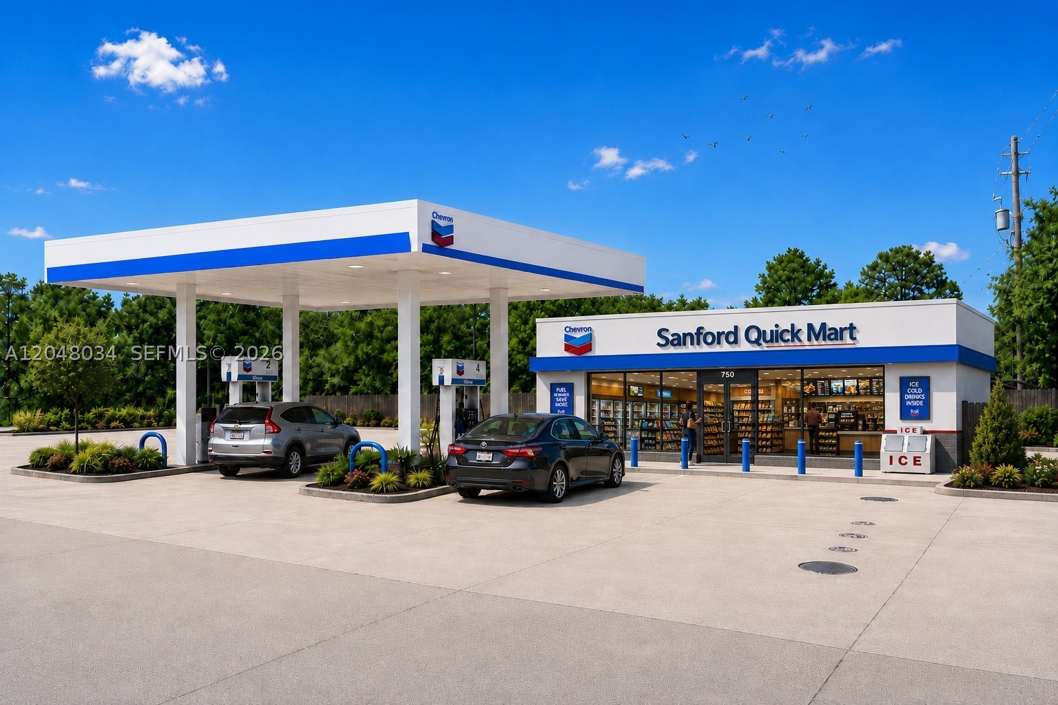 Fausto Commercial is pleased to present an exclusive gas station and convenience store opportunity at 750 W. Lake Mary Boulevard in Sanford, Florida. The property features an operational fueling facility and a 2,406 SF convenience store on a ±0.84-acre site along one of Seminole County's primary commercial corridors. The site is serviced by two 10,000-gallon double-wall fiberglass underground storage tanks with a combined capacity of 20,000 gallons. The asset is currently undergoing major capital improvements, including a brand-new fuel canopy, new dispensers, and a complete convenience store renovation. A new long-term lease was recently executed with Ellianos Coffee, one of the fastest-growing drive-thru coffee concepts in the Southeast, creating an additional income stream while increasing traffic and visibility to the overall property. The property is offered For Sale and is also available for lease to qualified operators.