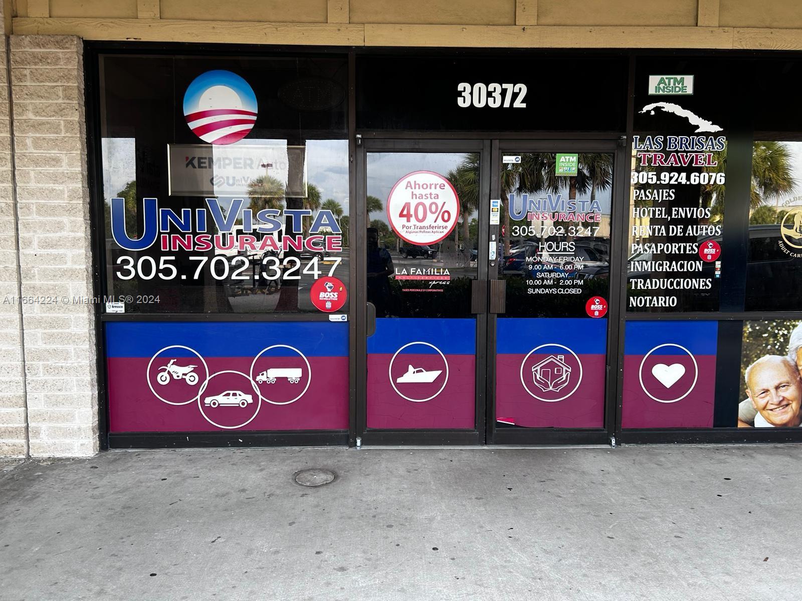 Established in 2016, this successful UniVista Insurance franchise has been thriving for 8 years in the same prime location. With 750 sq. ft. of office space, the agency features 4 desks, 1 cubicle, a lunch area, and a dedicated storage room. Fully equipped with computers and phone lines, the agency is adorned with UniVista signage.

Key details:

220 licensed, appointed with 18 insurance companies.
Offers Auto, Home, Commercial, Health (Obama-Care), and Income Tax services.
400+ active policies (60% Auto, 25% Home, 15% Commercial).
200+ tax clients and a growing health insurance book.

Prime opportunity for growth in an established market.