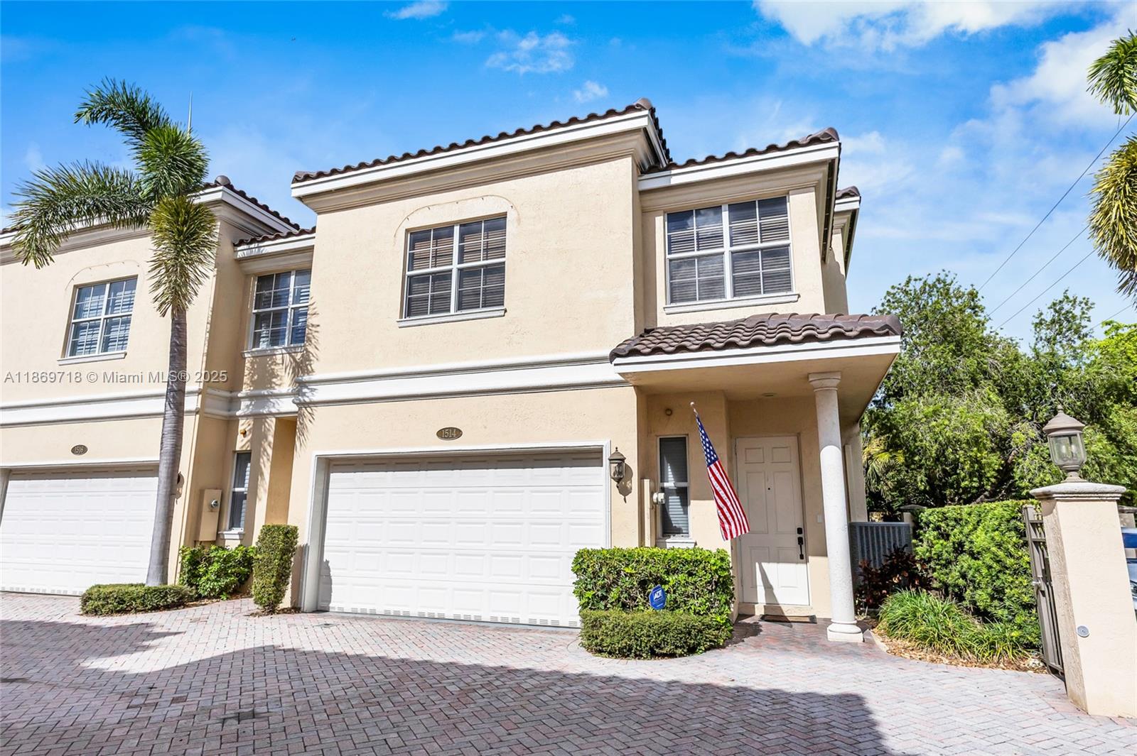 FANTASTIC OPPORTUNITY TO GRAB YOUR DREAM HOME IN VICTORIA PARK! BUILT IN 2002, THE ENCLAVE II IS A SMALL, CLOSE-KNIT COMMUNITY OF 8 FABULOUS TOWNHOMES NESTLED BEHIND A PRIVATE GATED COMMUNITY. **GORGEOUS CORNER UNIT WITH 3 BEDROOMS, 2.5 BATHS WITH A 2-CAR GARAGE.** OPEN FLOOR PLAN WITH VOLUME CEILINGS! BRAND NEW ROOF IN AUGUST 2025, AC REPLACED IN 2023, ALL HURRICANE WINDOWS AND DOORS. BRAND-NEW CARPET UPSTAIRS. THE KITCHEN IS WIDE OPEN WITH A VIEW OF THE GORGEOUS PATIO WITH 9 GROWN PALM TREES FOR SHADE AND COMFORT. THE MAIN BEDROOM IS 27 X 17.5 WITH A PRIVATE BALCONY. THE HOA IS ONLY $400 PER MONTH. NATURAL LIGHTING THROUGHOUT! VERY CLOSE TO BEACHES, DOWNTOWN, AND THE FAMOUS LAS OLAS SHOPS AND RESTAURANTS. THE OPEN LOFT AREA UPSTAIRS CAN BE USED AS THE 3RD BEDROOM (NEED TO ADD A WALL), GYM, OFFICE OR MEDIA ROOM.