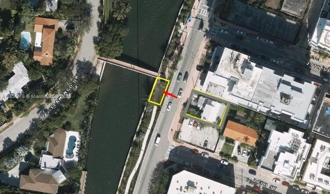 vacant parcel on the water on Indian creek drive , only parcel to give you waterfront access very unique opportunity, turn you dry hotel , apartment or commercial building into a waterfront property with a waterfront parcel to give you exclusive and private access to the waterfront