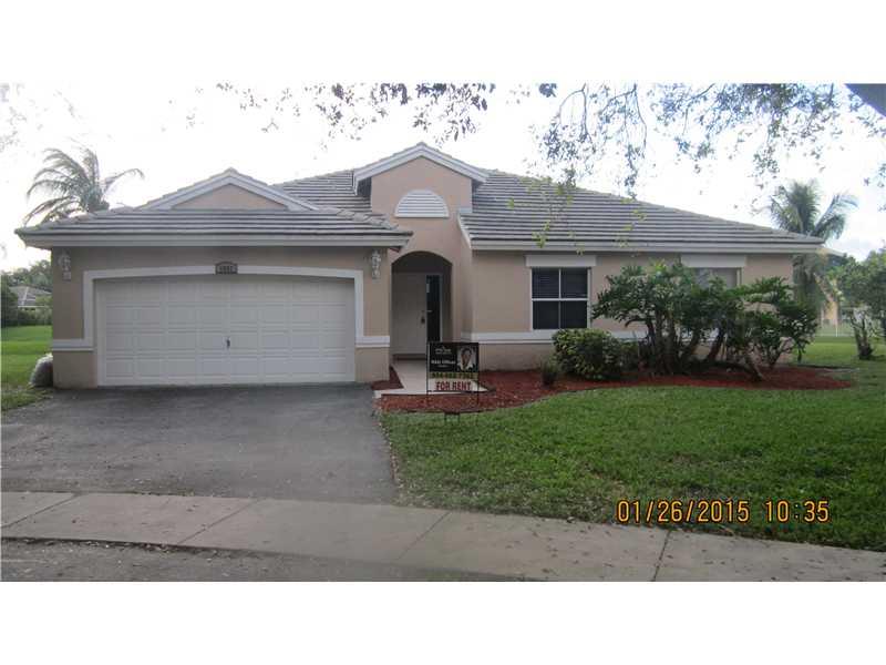 THIS ATTRACTIVE LAKEVIEW 3BR 2BA SINGLE FAMILY HOME IS PERFECTLY LOCATED ON A CUL-DE-SAC IN THE DESIRABLE AMBER LAKE COMMUNITY IN THE HEART OF MIRAMAR.  THIS SPACIOUS HOME WAS UPGRADED WITH GREAT TASTE AND STYLE...MASTER BEDROOM HAS WALK-IN CLOSET AND BAT HROOM FEATURES A GARDEN TUB AND DOUBLE SINK. FORMAL DINING ROOM AND FAMILY ROOM... RELAX AND ENJOY THE OVERSIZED BACKYARD AND LAKE VIEW....A MUST SEE TO APPRECIATE!  NO HOA APPROVAL REQUIRED....