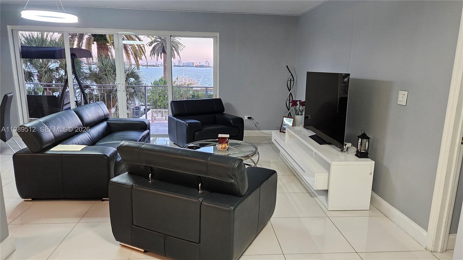 Beautiful, huge, remodeled condo with direct water views from all rooms! **Brand New Central AC Unit**New kitchen cabinets, bathrooms and impact doors. Huge balcony for relaxation to enjoy the water and City views. Both of the bedrooms are very big. **NO Association Special Assessments due at the present time**. Easy to show, just go to show assist or text Listing Agent.