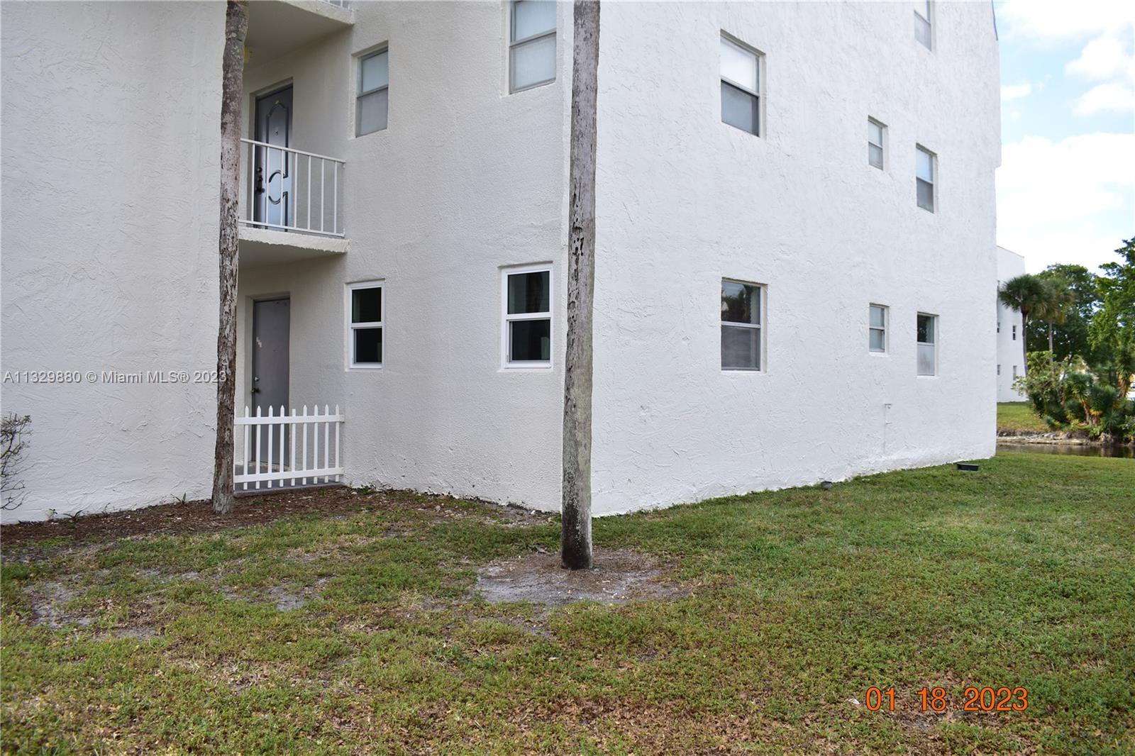 55+ neighborhood-first floor outer corner offers additional windows and has been updated (see pictures). There is hurricane protection in the form of a few impact windows and roll down protection in the balcony area.  This unit is ONLY rented with the furniture and items that are seen when visiting.  Only the master bedroom mattress and living room sofa and coffee table are needed to be supplied by tenant.  All dishes, kitchenware and even vacuum and ironing board are supplied.  Sunrise Lakes Phase 2 offers various pools, pool table, gym and activities throughout the year.  Association requires $25,000 income for 1 person or $35,000 income per couple for approval.