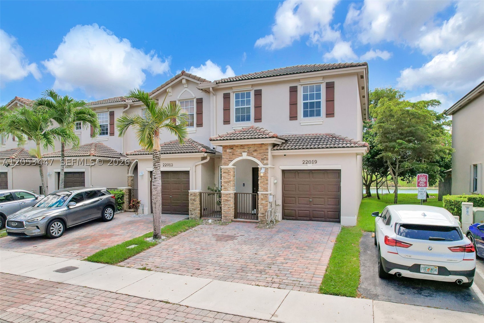 Welcome to this beautiful lakefront corner townhome in the highly sought-after Isles at Bayshore community! This spacious residence offers 3 bedrooms, 2.5 bathrooms, and a 1-car garage.
Enjoy serene lake views from your private, pavered backyard patio.  As a desirable corner unit, the home offers added privacy and the convenience of visitor parking located just steps away. Residents of Isles at Bayshore enjoy exceptional resort style pool, fitness center and clubhouse. Conveniently located near shopping, dining, parks, schools, and major highways, this home offers the perfect blend of tranquil living and everyday convenience in Cutler Bay.