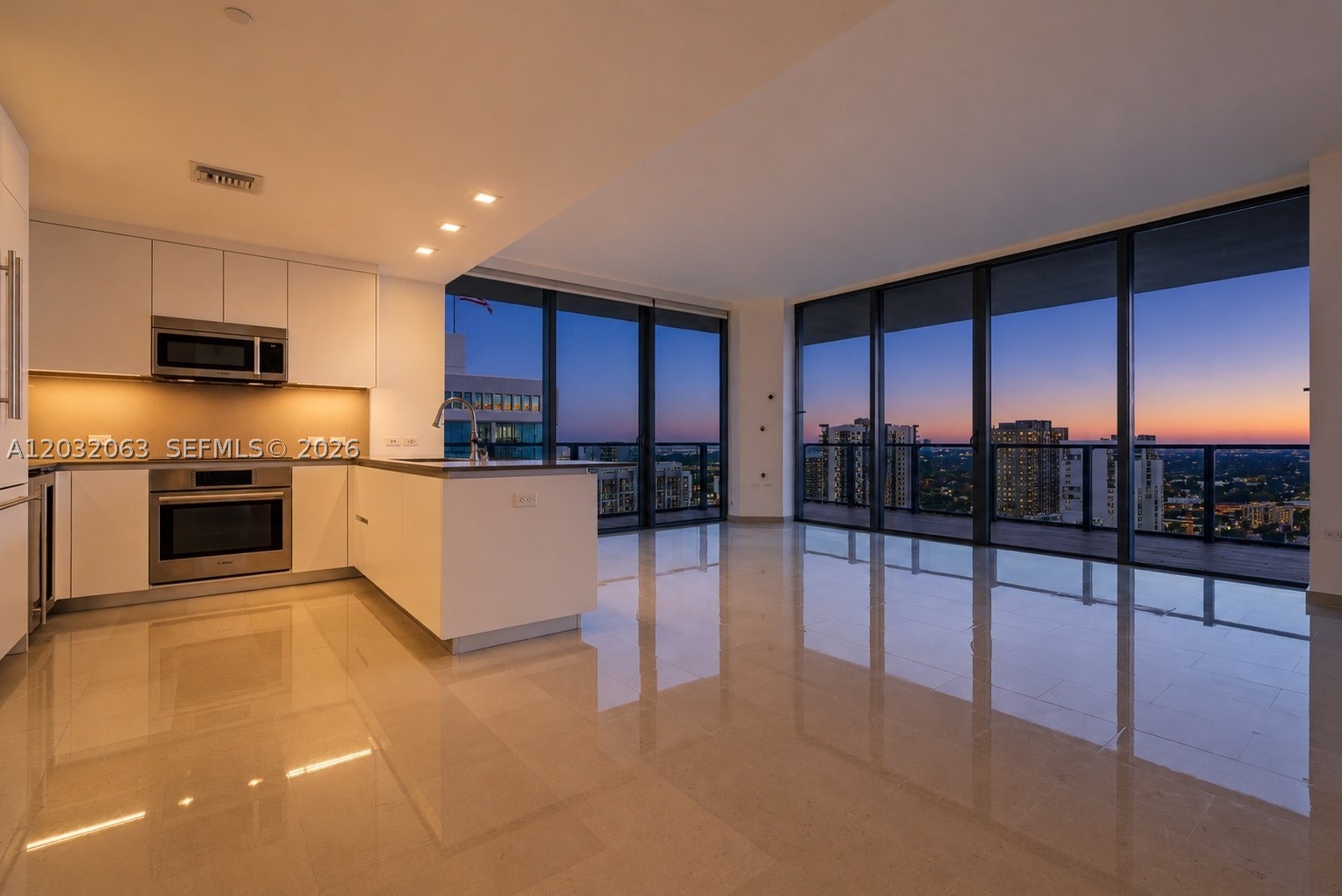 Welcome to the absolute best deal for a luxury 3bed/3.5bath corner unit with an oversized wraparound terrace with breathtaking sunset and skyline views at Rise at Brickell City Centre. This sun-drenched residence features a seamless, elegant layout with floor-to- ceiling glass, marble floors, Italian chef kitchen including Bosch appliances, under mount kitchen lighting, backsplash and much more. The master bedroom is very generous primary suite featuring a spa-like bath & shower and customer walk-in closet. . The second bedroom suite is very spacious with walk-in closet and another spa like shower.  Tons of extra closet space, pantry space and includes 2 parking 1 assigned and 1 valet. This luxury  residence offers nearly an acre of resort-style amenities including 24-hour concierge and doorman, heated pool, state-of-the-art fitness center with trainer, spa, Hammam, sauna, steam room, theater, beauty salon, resident café, kids indoor/outdoor rooms, jogging track, tropical gardens, and BBQ areas, perfectly positioned atop Brickell City Centre, steps from Miami’s best shopping, dining, and entertainment, this is not just a home, it’s a lifestyle.