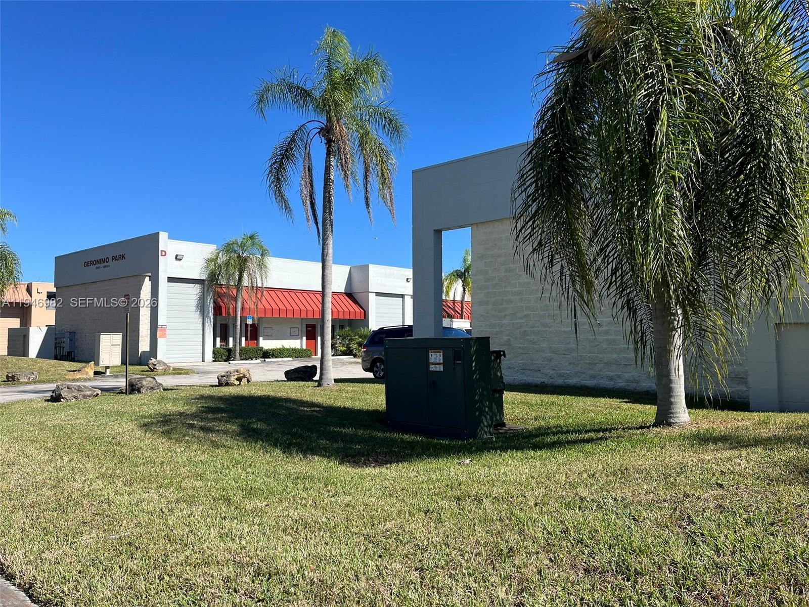 Corner updated warehouse space featuring one private office and predominantly open warehouse layout. Fully air-conditioned throughout. Large street-level roll-up door provides excellent loading access and visibility. Ideal for contractors, distribution, light manufacturing, or service businesses. Centrally located in the Kendall/33186 industrial corridor with convenient access to major roadways.