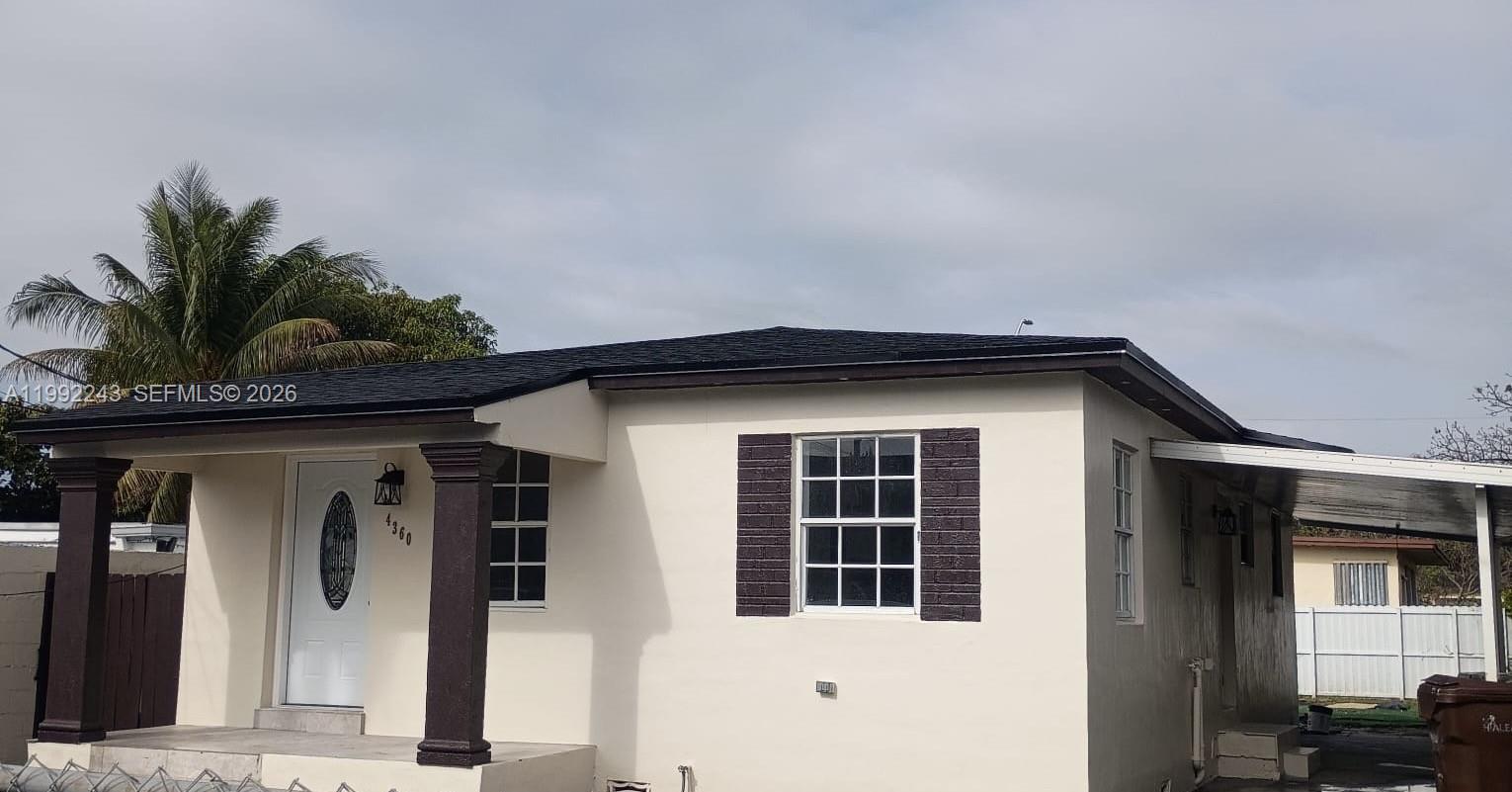 NEW! NEW! NEW! COMPLETE REMODEL COME AND BE THE FIRST- 3BEDROOMS / 2BATHROOMS BEAUTIFUL FRESHLY PAINTED INSIDE AND OUT SINGLE FAMILY HOUSE IN HIALEAH WITH GATED PATIO - PLENTY OF PARKING- CLOSE TO EVERYTHING - BRAND NEW KITCHEN CABINETS - NEW KITCHEN APPLIANCES TO BE INSTALLED - NEW FLOORS - NEW BATHROOMS ONLY FIRST MONTH AND SECIURITY IS REQUIRED CAN MOVE IN TODAY. COMPLETE INDEPENDENT HOUSE. MODERN BLIND WILL BE INSTALLED