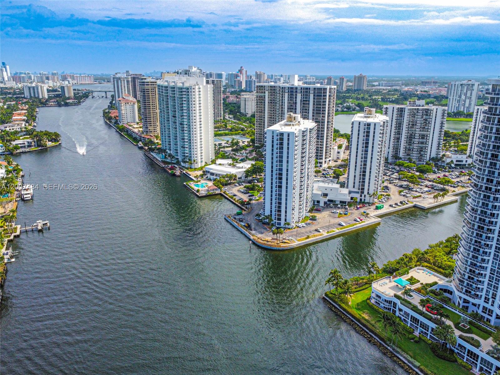 Spectacular water views from every room! Welcome to your dream home at Aventura's premier address! This stunning 2-bedroom, 2-bath condo, located in the heart of Aventura, offers a luxurious and convenient lifestyle. With floor-to-ceiling windows that fill the space with natural light, split-floor plan, three closets in the primary bedroom, enjoy panoramic views from the large balcony overlooking the Intracoastal Waterway and Golden Beach. Benefit from 24-hour security, valet parking, a gym, sauna, reading room, and a dedicated front desk. Just minutes from the renowned Aventura Mall, indulge in world-class shopping, dining, and entertainment. Enjoy wonderful walking paths on tree-lined streets. Transportation is easily accessible. Virtual Video available upon request.