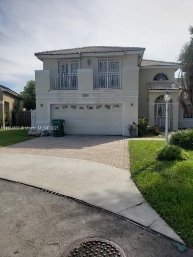 Spacious 2 story home in highly sough after Lago Mar. Cul-de-sac lot with view to lake from the back yard, ideal for fishing and canoeing! Perfect starter home to be customized for end user. Large 2 car garage. Minutes from shopping, dining and recreation. Originally a 4 bedroom 2.5 bath but fourth bedroom was converted to a den by the builder.