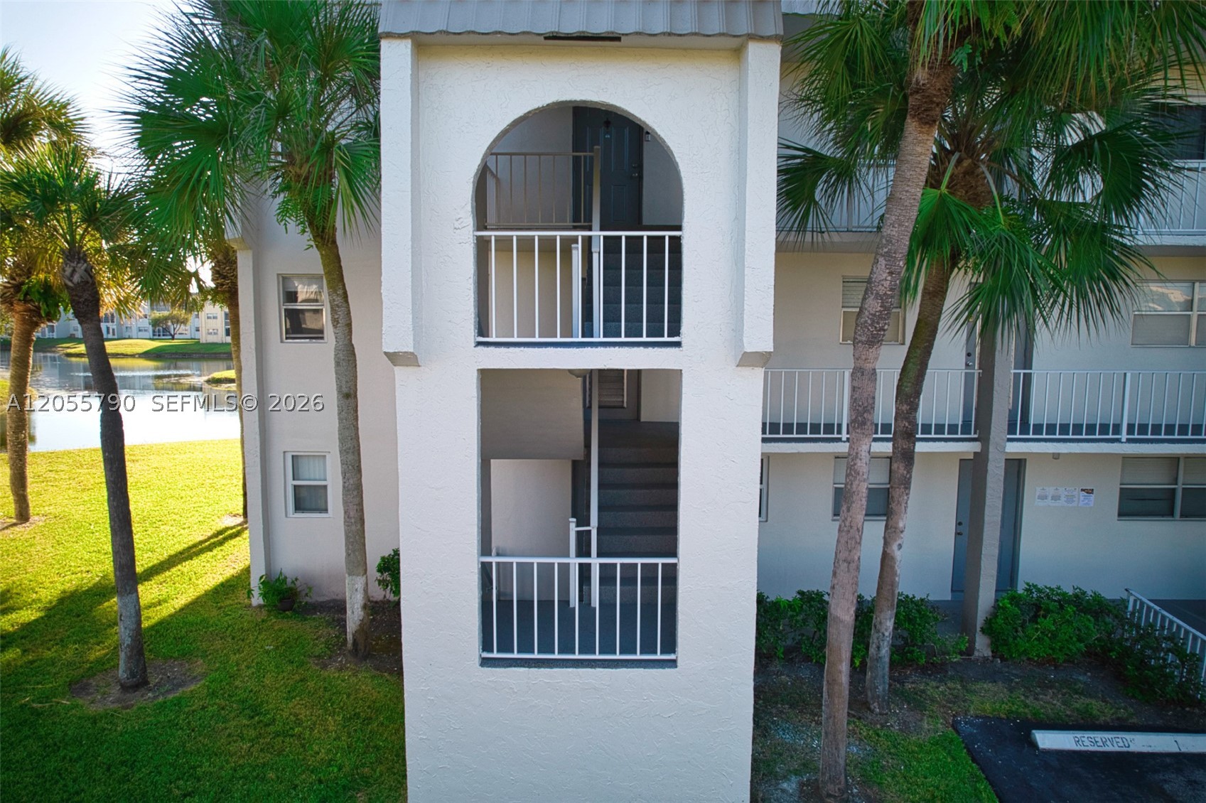 PRICE REDUCED TO $135,000! BACK ON THE MARKET! Don't miss this fantastic opportunity to own a beautiful 2-bedroom, 2-bath corner unit in a desirable 55+ community. Ideally located on the second floor next to the stairs, this private corner location offers minimal foot traffic. The unit features remodeled bathrooms, an updated kitchen, porcelain tile floors throughout, fresh interior paint, and a peaceful water view. RENTAL OPPORTUNITY! The unit may be rented after only one year of ownership, with no rental restrictions thereafter. Enjoy a quiet, well-maintained 55+ community offering a wide variety of amenities and entertainment. The association has reserves and an affordable monthly maintenance fee. BRING YOUR BUYERS! At only $135,000, this unit won't last. Schedule your showing today!