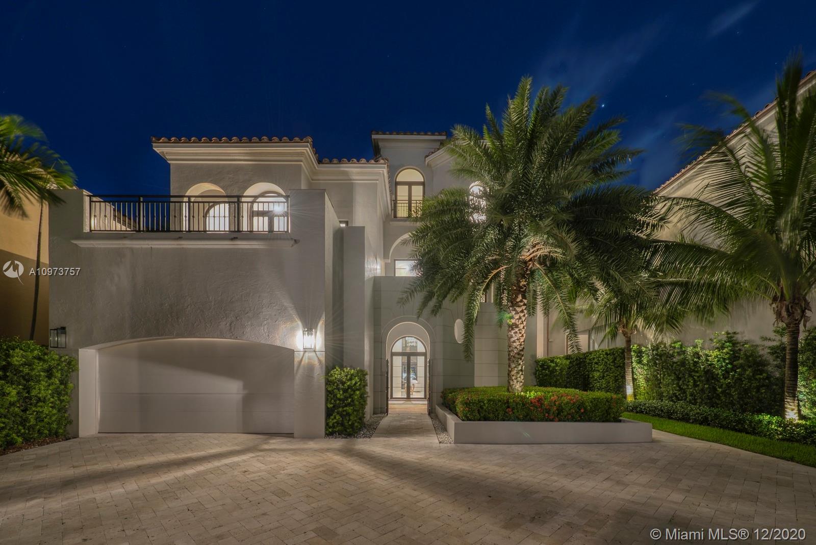 Exclusive & Private mansion located in coveted Island Estates.   Sophisticated and luxurious waterfront single-family home that reflects the magical merging of inspiration and architecture.  Infinity pool and breathtaking Intracoastal views. This home was completely remodeled to perfection.  Soaring 30-foot ceilings - gleaming travertine & oak floors, fabulous arched windows, private elevator, and so much more. Enjoy gatherings in the generously-sized formal dining room. A fabulous gourmet kitchen will inspire your inner chef. 
55 Feet dock deep water w/direct ocean access.  Option for a 110 Feet dock available.  Truly one of a kind impressive home. Perfect location - close to Bal Harbor Shoppes / Aventura Mall / South Beach / Fort Lauderdale.
24 hour private security and roaming patrol.