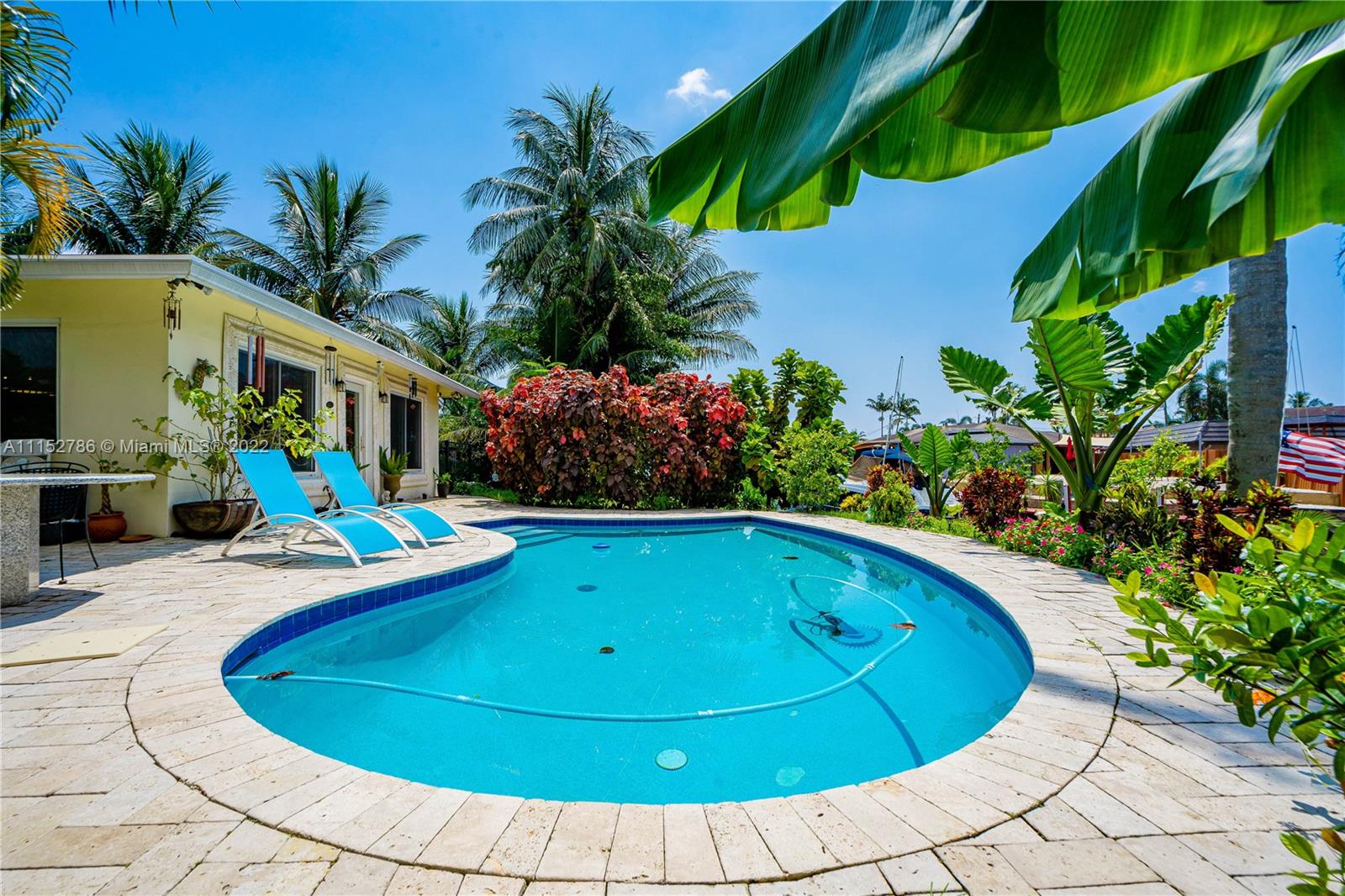 Spectacular Waterfront Duplex-Home w/easy ocean access, 1 Fixed Bridge (15' clearance) & 106 Ft of water frontage, 2 docks & 1 boat lift, boat lovers this is your place, just off the Dania Cutoff Canal, close to the Intracoastal & Port Everglades, an oasis in Melaleuca Gardens w/views of the pool & canal on 8,490 SQ Ft lot, live near the beach. 4 beds/4 baths, w/impact windows, doors, granite large kitchen breakfast counters, cabinets, tile floors, natural gas generator w/automatic switch, A/C, laundry rm & tools shade. Investors, snowbirds, end users will love living on one side & renting the other long/short term rental, set-up as a licensed AIRBNB, perfect for rental income. Close to Shopping & Dining at Dania Pointe, Las Olas, Hardrock, Fort Lauderdale Airport. Best no HOA & secluded