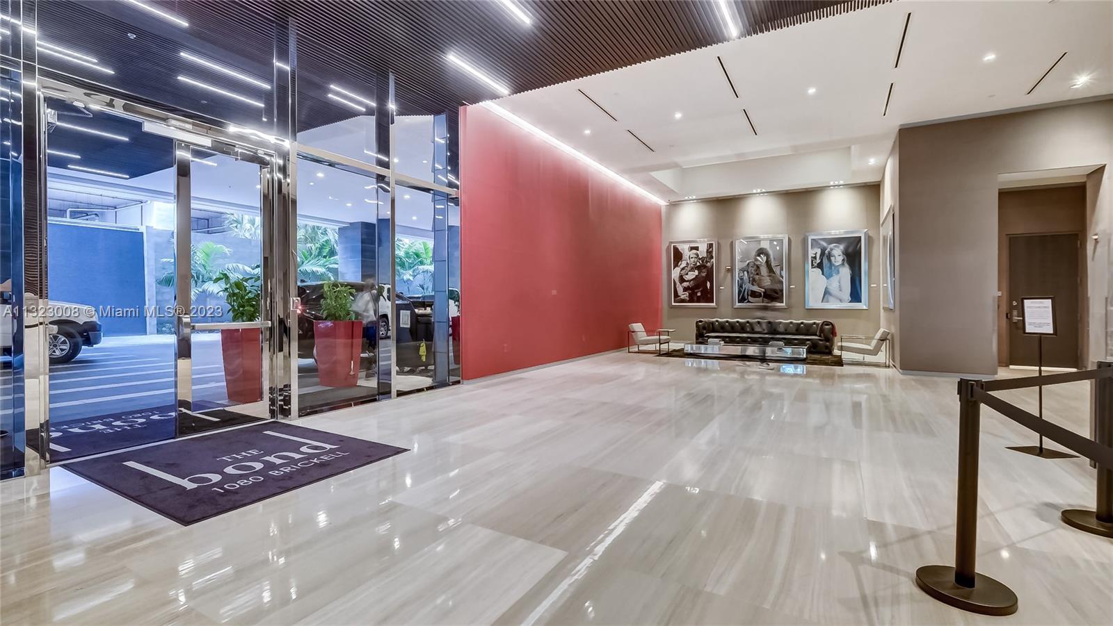 Spectacular condo 3 beds/ 3 Baths with breathtaking views. Developer floor plans shows 1710 Sq. Ft living area. In the heart of the Miami financial district. This modern 3bed 3 baths luxury residence kitchen with stainless steel appliances and bathrooms with porcelanosa fixtures. Don't miss the opportunity to own this spectacular residence in the heart of Brickell walking distance to Brickell city center, restaurants and more. The Bond was inspired by classic British elegance and understatement, while having luxury amenities and residence features, requisite of elite Miami real estate. This exclusive development has 595 parking spaces. POSSIBLE SHORT TERM SELLER FINANCING.