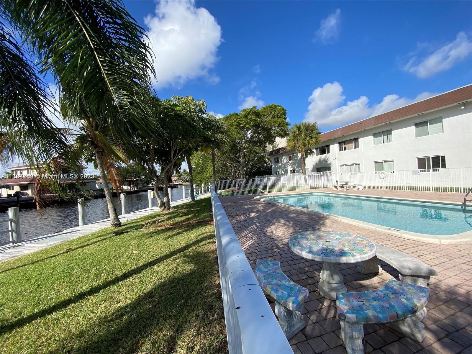 Beautiful renovated 1 bedroom, 1.5 bath condo located in a well-kept and quiet community minutes away from the beach, restaurants, shops, and easy access to i95. Enjoy the canal view from the living room and bedroom, with open kitchen and great natural lighting. Unit features new central A/C and heat, water heater, impact windows, large walk-in closet, dishwasher, stainless steel appliances, kitchen granite countertops, and new bathroom vanities. Large pool and lounge area right on the canal. Includes private parking spot.