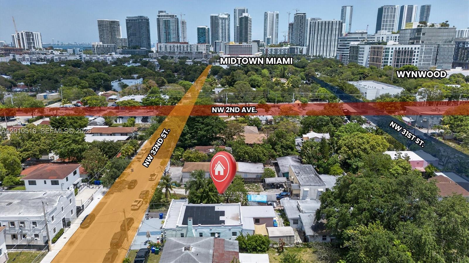 Wynwood Norte | Covered Land Play — 24-Unit By-Right Development with Income In Place
A rare chance to enter one of Miami's hottest corridors with cash flow from day one and a clear path to 24 units — no variances, no parking, just execute.
The existing ±2,000 SF triplex generates $4,000/month ($34,200 NOI), with tenants covering utilities and maintenance — keeping carry costs low while you permit and design.
Zoned T4-R within the NRD-2 overlay, the site allows up to 150 units/acre by right, with zero parking requirements and zero variances needed — multifamily or fee-simple townhomes, your call.
Just west of Midtown Miami and the Design District, Wynwood Norte sits in one of South Florida's most active development pipelines — 6,000+ units and 2M+ SF of office planned nearby. Easy access to I-95, Wynwood, Edgewater, Downtown, and Miami Beach.
Our team has closed 5 sites in Wynwood Norte and can support you on design, underwriting, entitlements, and introductions to lenders, architects, and builders who know this market.
Income in place. Simple zoning. No parking headaches. No variance risk. Just execute.
DO NOT DISTURB TENANTS — Showings by appointment only.