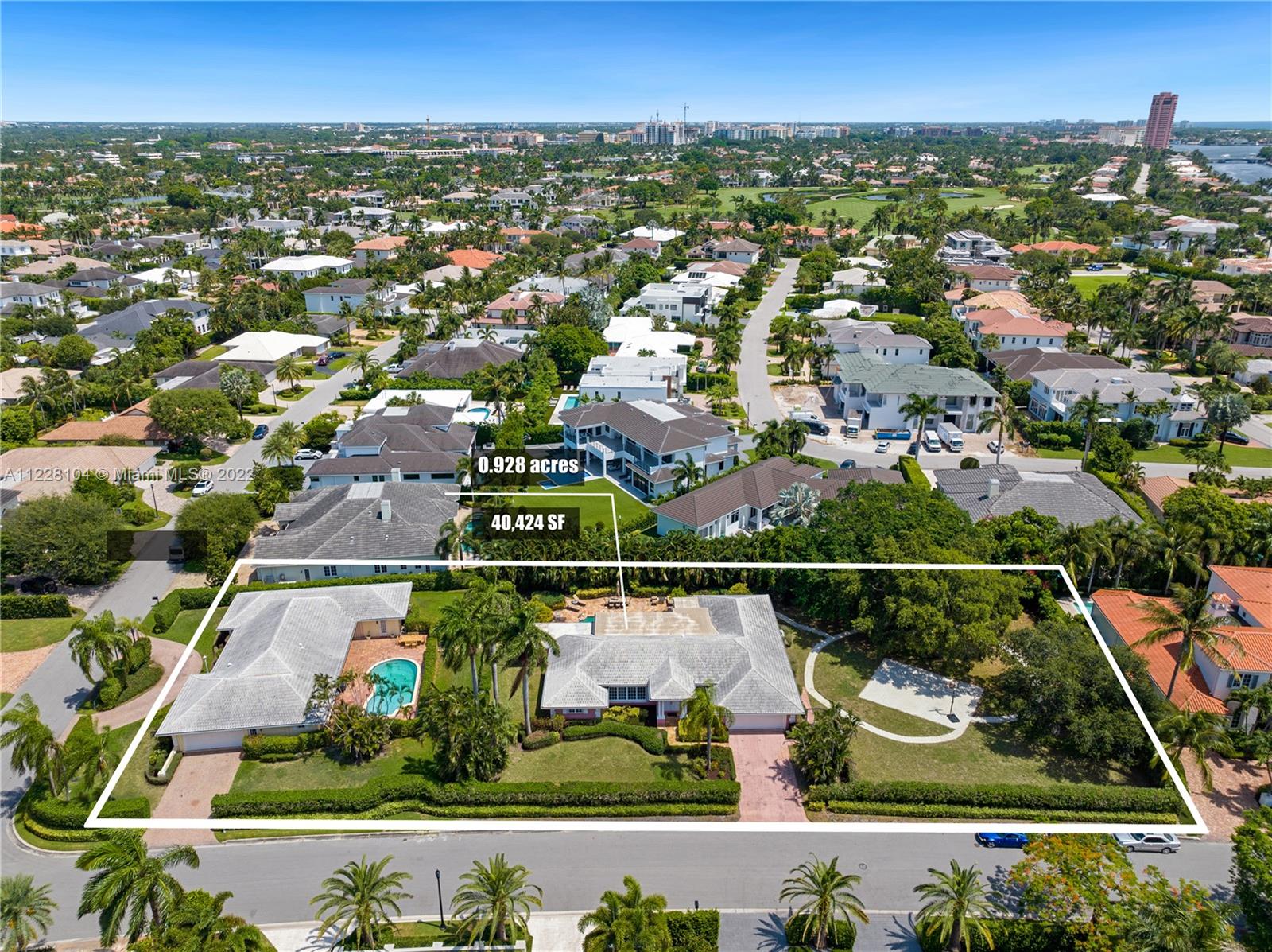 An exclusive opportunity to own the largest interior lot in the Royal Palms Yacht & Country Club Community is now available! This private estate is perfectly set on 0.928 acres and offers endless opportunities to build your dreams. With the potential to buy and build on 3-lots, design a custom one-of-a-kind private compound or develop 3 separate homes simultaneously!  Located in the heart of Boca Raton and minutes from the beaches, this location is unmatched. Placed in the gated community of Royal Palms Yacht & Country Club this property is nearby to high-end shopping, amazing restaurants and other private clubs. This is an incredible opportunity to build what you have dreamed of in a prime location. This is a probate sale, please see broker remarks.
