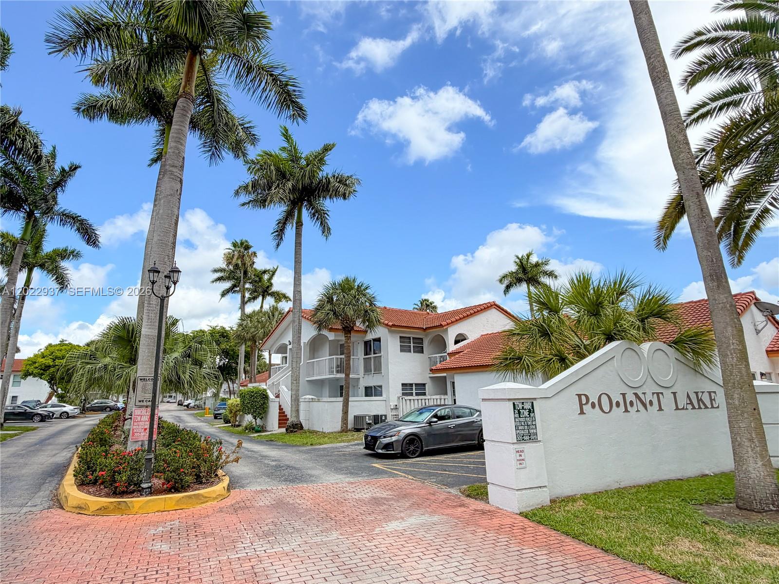 Exceptional opportunity in the heart of West Kendall! Welcome to Unit 106 at Point Lake Condo IX — a spacious 2BR/2BA ground-floor condo offering 880 sq ft of comfortable living with an EXCLUSIVE PRIVATE PATIO. This coveted outdoor space is only available to first-floor units, making it a rare find for families, pet owners, and investors.
The unit features updated kitchen cabinets & appliances, refreshed bathroom vanities, a washer/dryer replaced in 2023, and a brand-new central A/C (2023) — move-in ready and low-maintenance. Brand-new roofs were installed on all 5 buildings.
HOA: ~$356/mo | Community pool & party room.
Currently tenant-occupied (lease expiring July 2026) — perfect for investors seeking immediate cash flow ($2,200–$2,300/mo market rent) or first-time buyers targeting August 2026 move-in.
Located minutes from West Kendall Baptist Hospital, Zoo Miami, SR-821 Turnpike, and top-rated Miami-Dade schools. Cash or Conventional financing. All condo docs on hand. Don't miss this one — schedule your showing today!