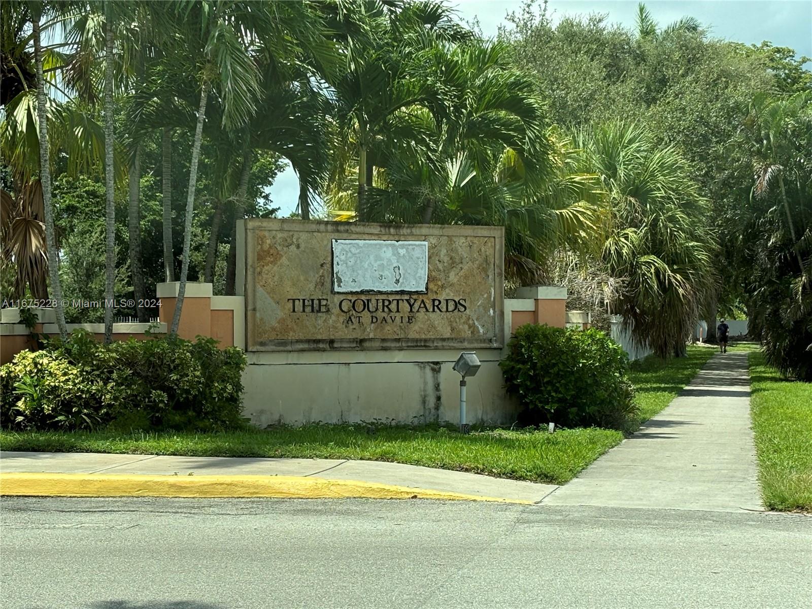 Prime located 3 bed, 2 bath investor or family friendly corner unit in the heart of Davie college area; Nova, FAU and BC. Community features clubhouse, heated pool and spa, volleyball, tennis court, and gym. Great location and close to shopping, nightlife, and restaurants. Washer/dryer in the unit. Huge master suite and great sized 2nd and 3rd bedrooms. Open bright living dining area. Pet friendly. Sliding doors to outside Balcony. Condo close to the beautiful pool and spa area. Whether you are a professor wanting a family home or investor who will never suffer vacancy issues, this is a rare and great opportunity to own a 3/2 in a college town with everything you need close by. The Excellent place to call home sweet home.