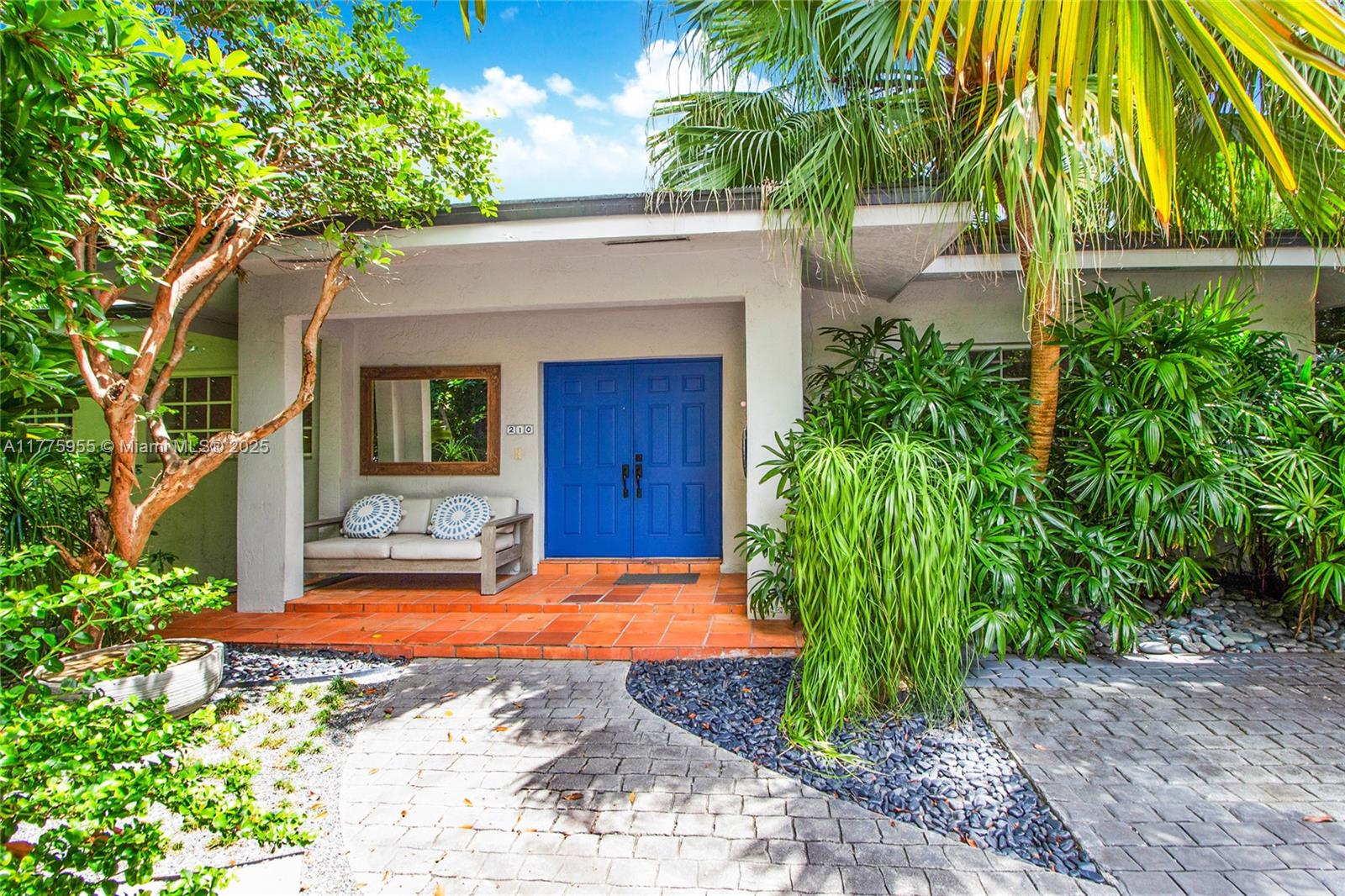Nestled on serene Greenwood Drive, this one-story 4-bedroom, 2-bathroom home spanning 2,000 SF offers privacy and tranquility. Start your mornings with coffee under the tropical canopy and relax by the oversized pool surrounded by lush greenery. This home features 3 bedrooms plus an enclosed office/den, ideal for family living and professional needs. The living/dining room and Master Suite have direct pool access, while the kitchen connects seamlessly to the living area, perfect for entertaining. Additional highlights include built-in closets, new hurricane
shutters, and a great landlord. With a functional floor plan and a peaceful location, this gem won’t last long!