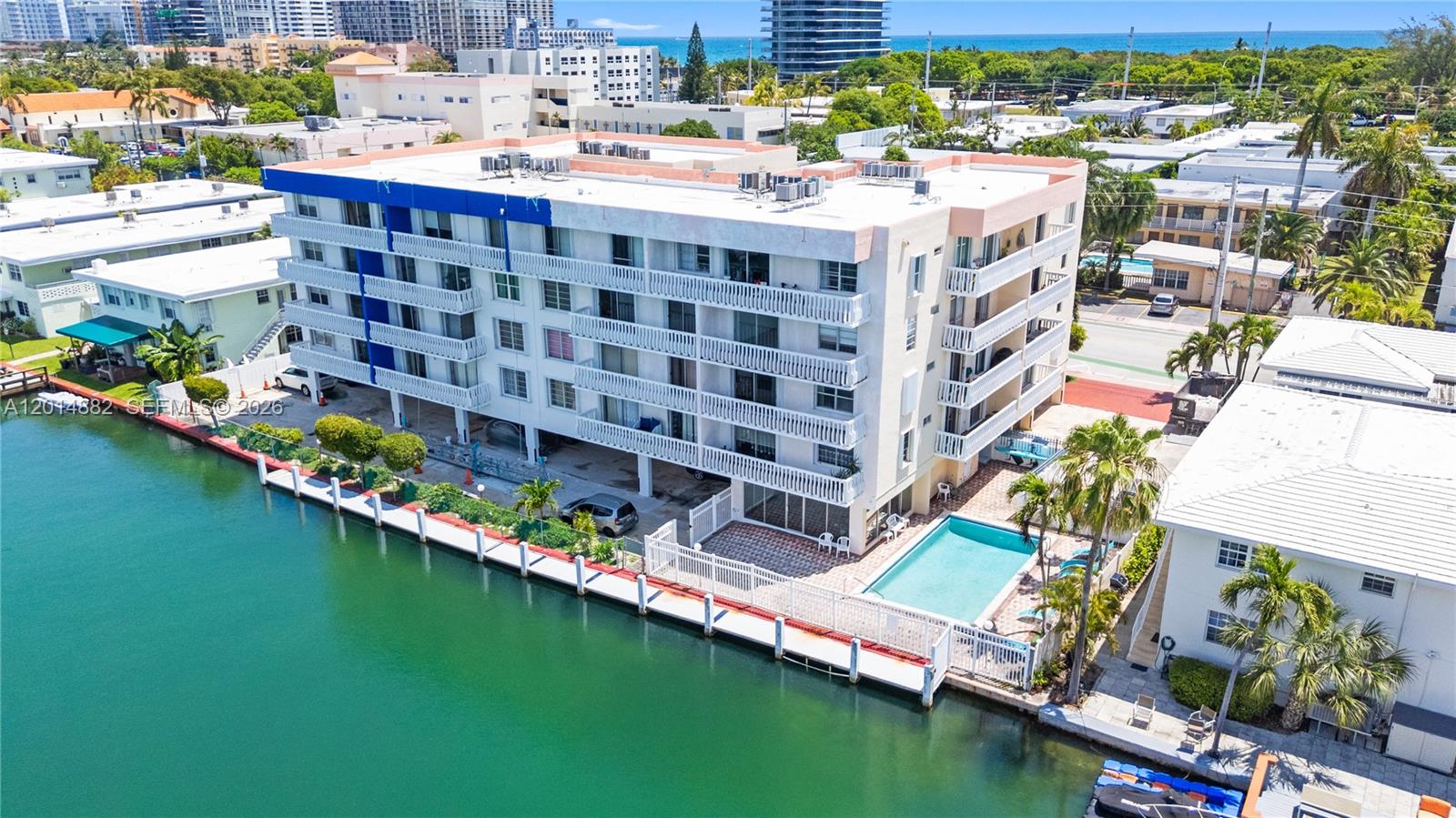 AMAZING SUNSET VIEWS FROM THIS CORNER UNIT ON THE 3rd FLOOR! LOCATED IN A BOUTIQUE BUILDING JUST 2 BLOCKS TO THE BEACH. LARGE BALCONY & SCENIC INTRACOASTAL VIEWS, WASHER/DRYER IN UNIT. REMODELED BATHS, LOTS OF CLOSET SPACE. COVERED GARAGE PARKING SPOT PLUS EASY STREET PARKING. AMENITIES: POOL ON INTRACOASTAL, DECK, SOCIAL ROOM WITH KITCHEN, ELEVATOR. LOWEST MAINTENANCE ON THE BEACH. STORAGE UNIT INCLUDED. BUILDING PASSED THE 40 YEAR CERTIFICATION. MINUTES AWAY FROM THE BAL HARBOUR SHOPS AND A SHORT DRIVE TO SOUTH BEACH AND BAY HARBOR ISLANDS, CALL TODAY FOR A PERSONALIZED TOUR!