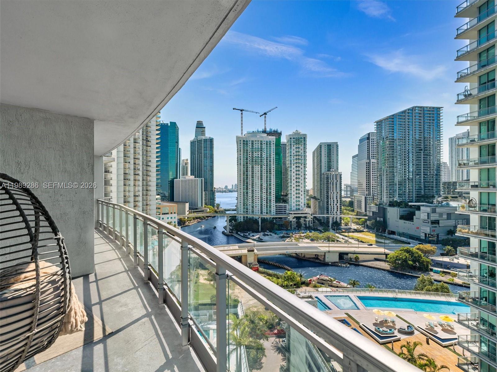 Just bring your suitcase! Fully furnished & move-in ready, this largest corner 2BD/2.5BA line at Ivy Condo, 1,274 SF, features a brand-new AC, brand-new dishwasher, oversized wraparound balcony, and panoramic windows. Enjoy bright open living, beautiful Brickell views, and the best of the city lifestyle in the heart of Brickell.