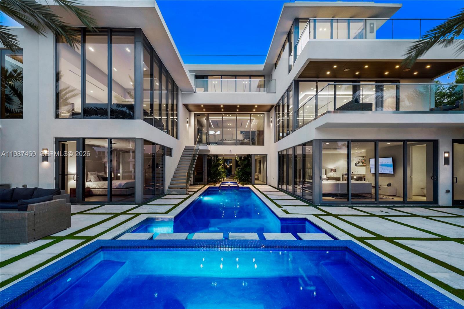 Discover an extraordinary waterfront estate where modern elegance meets the prestige of Las Olas. This architecturally striking residence offers a seamless open-concept design, luxurious en-suite bedrooms, a sleek recessed fireplace, expansive rooftop terraces, and a resort-style pool designed for effortless entertaining. Every detail reflects refined sophistication and contemporary style. With 75 feet of yacht-friendly waterfront frontage, this exceptional property offers a rare opportunity to experience elevated South Florida living at its finest. Private showings available by appointment.